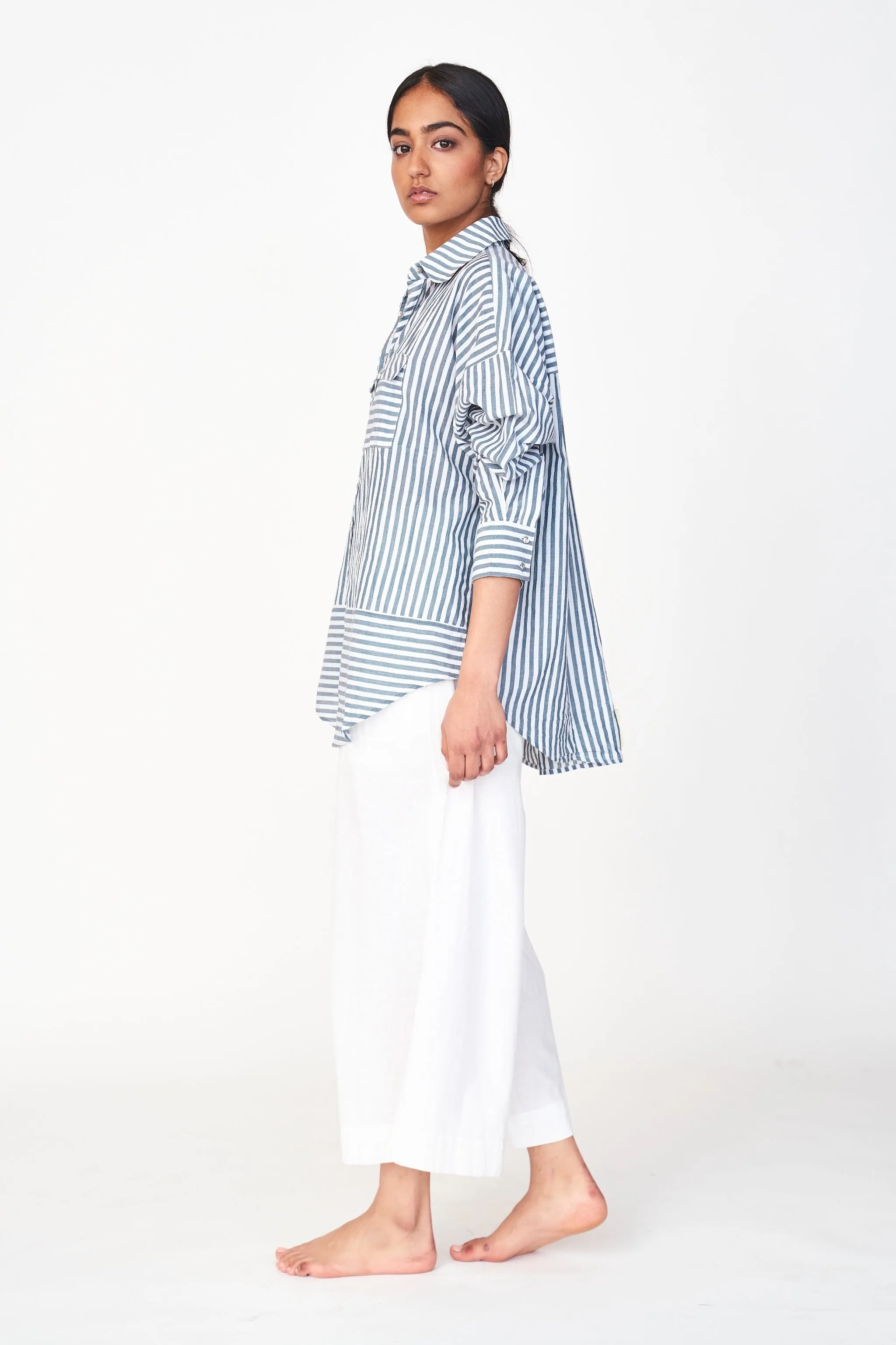 Kyoto Shirt in Ocean Stripe sold by Mirth product image thumbnail 2