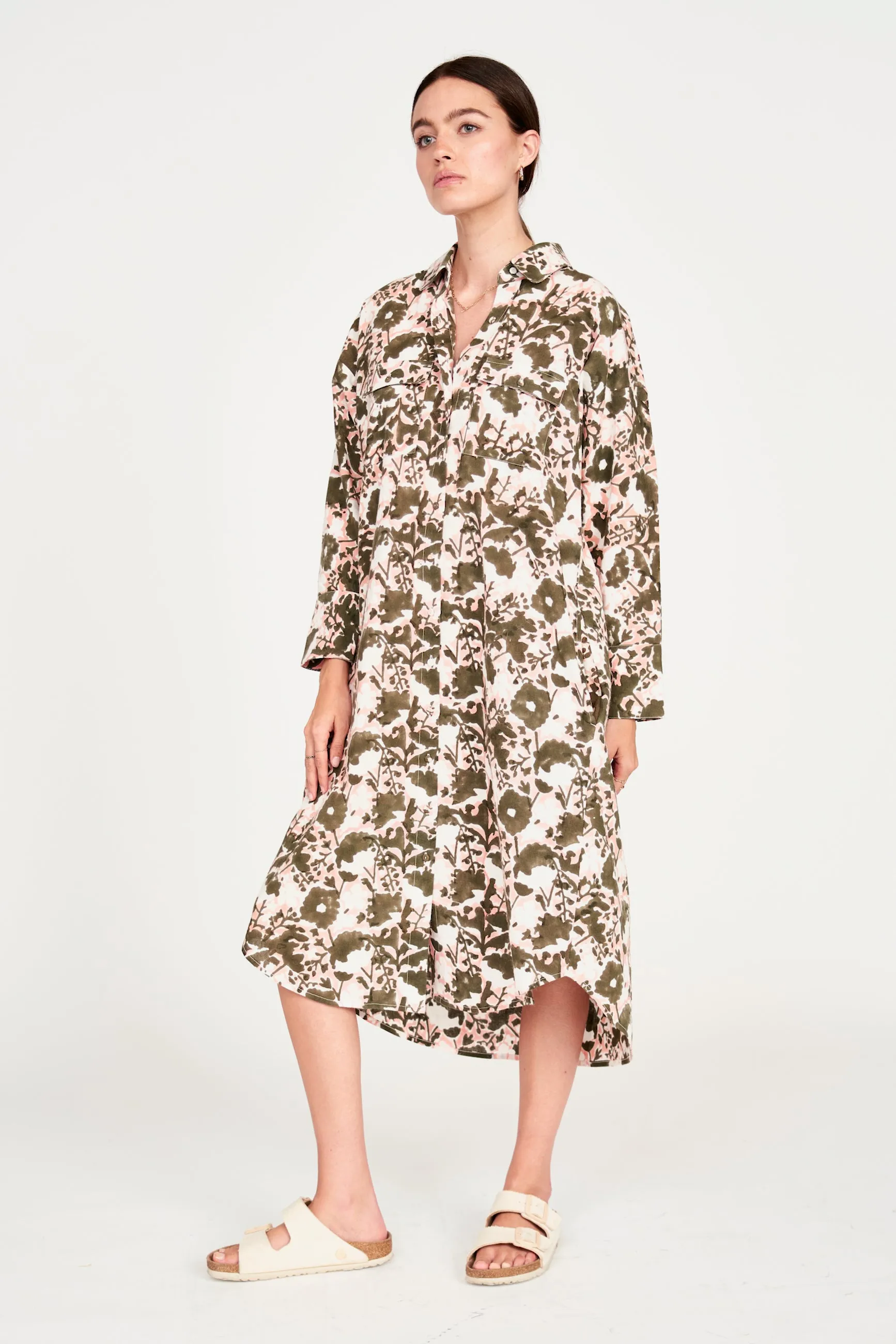 Kyoto House Dress in Garden Bloom sold by Mirth