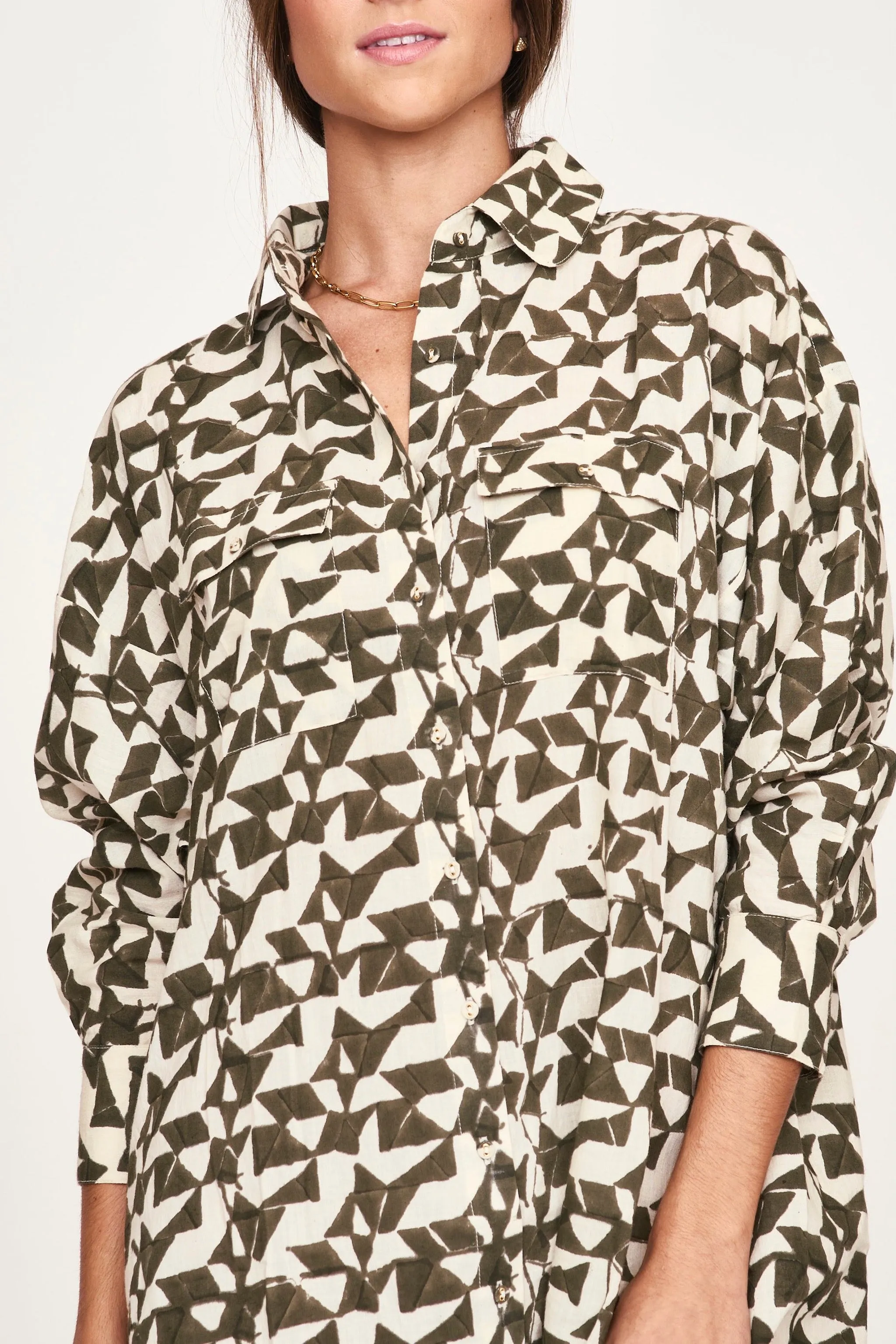 Kyoto House Dress in Seaglass in Branch sold by Mirth product image thumbnail 3