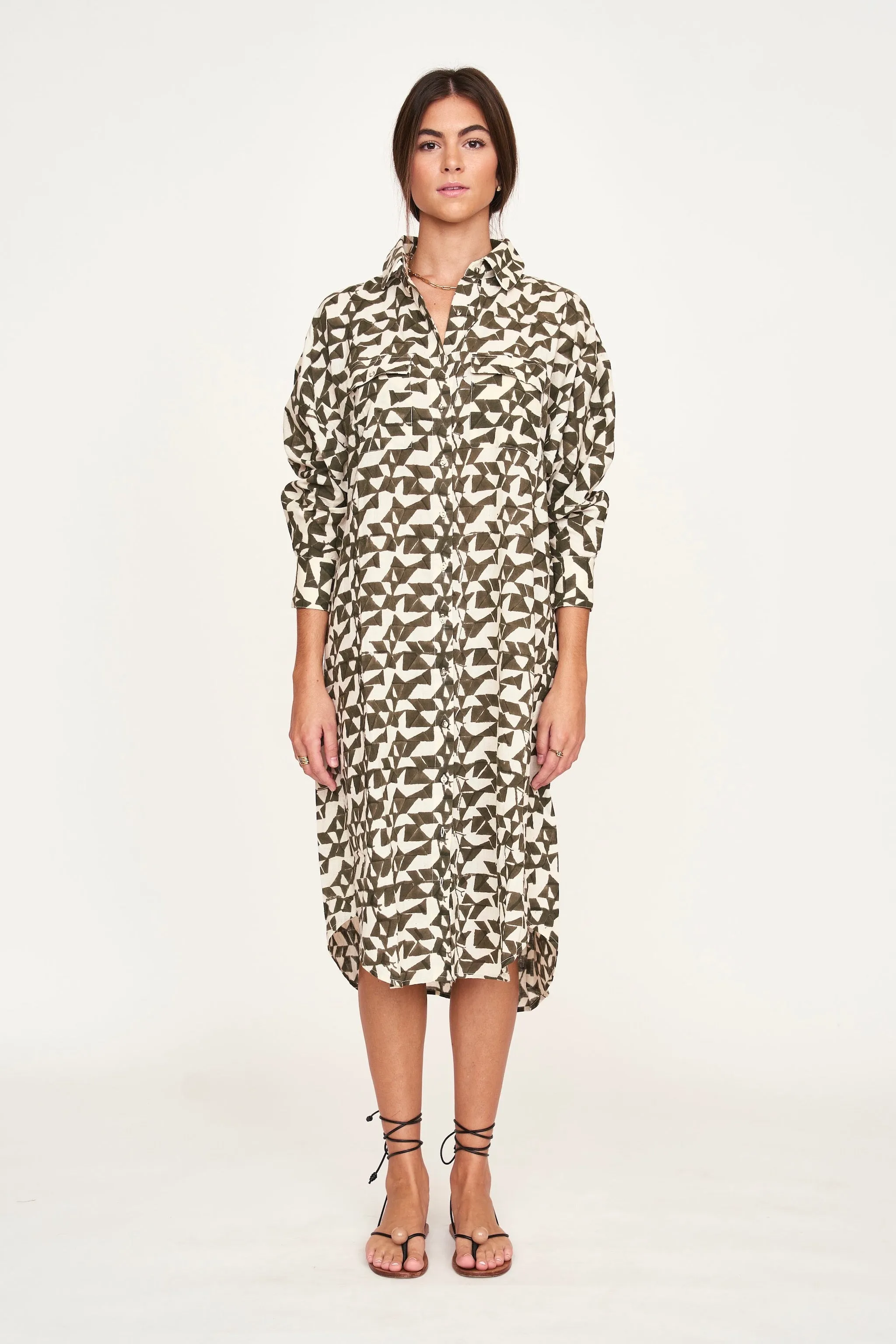 Kyoto House Dress in Seaglass in Branch sold by Mirth