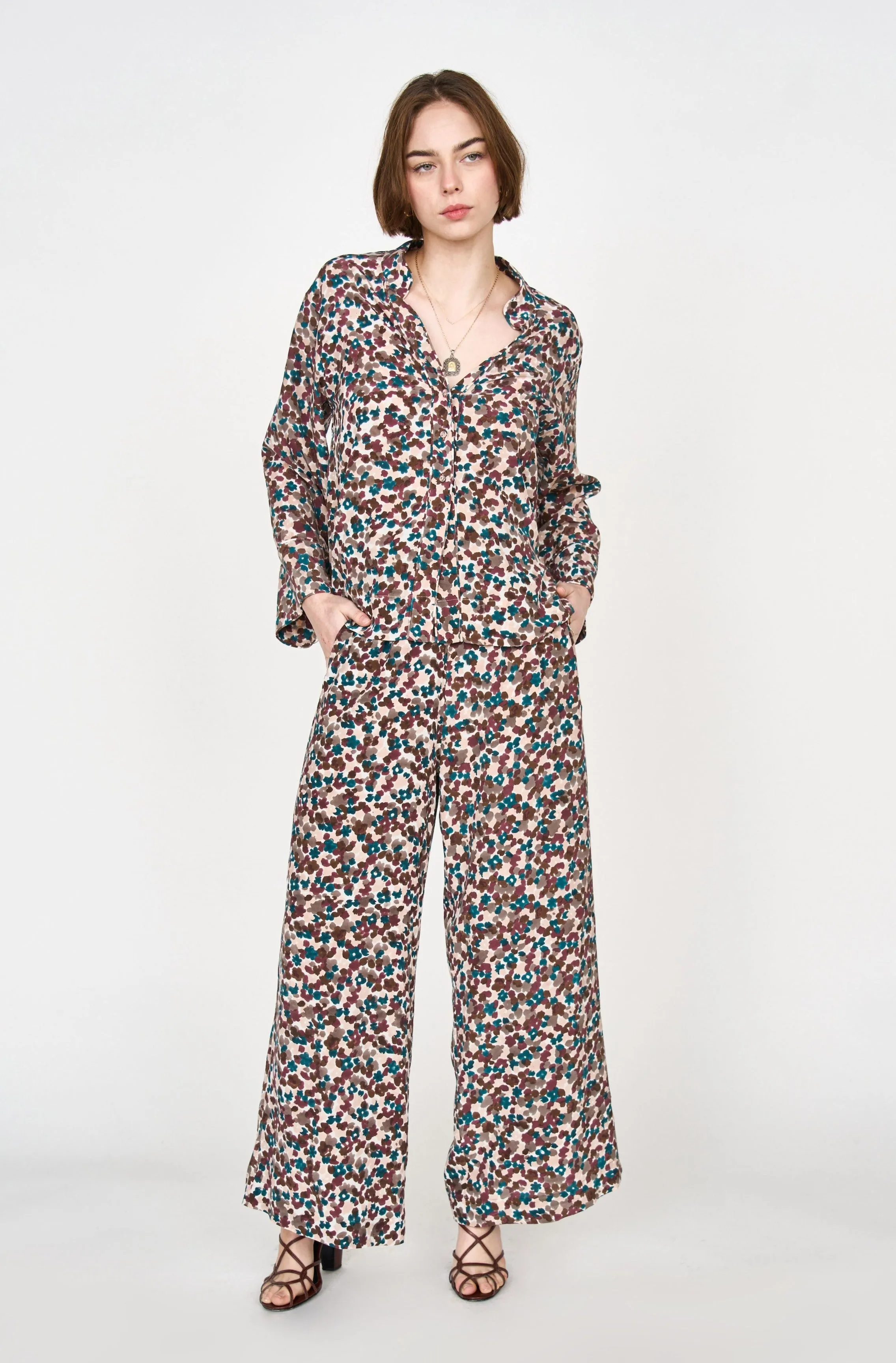 Malmo Shirt in Amaryllis sold by Mirth