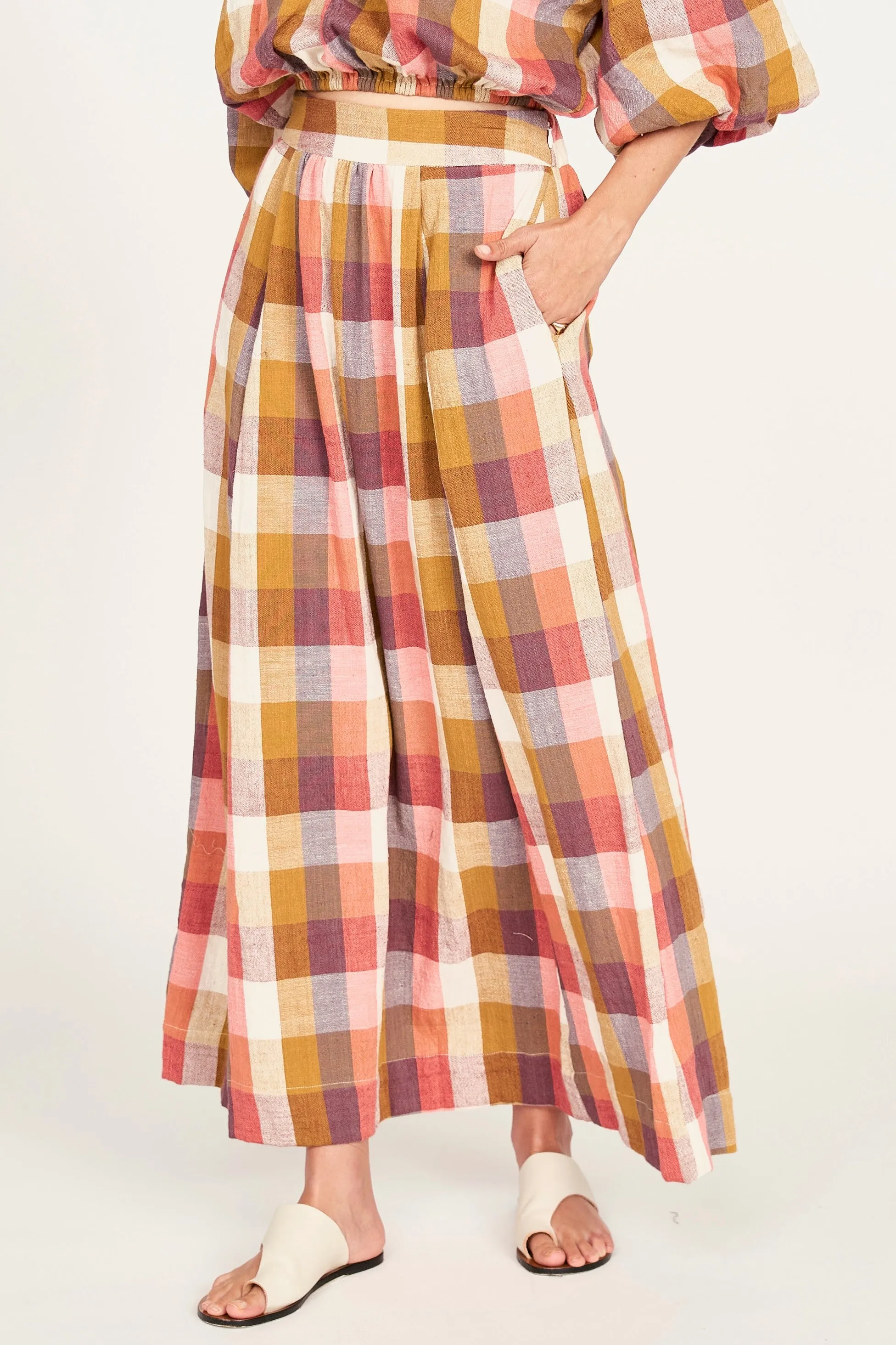 Marion Skirt in Sunset Plaid sold by Mirth product image thumbnail 2