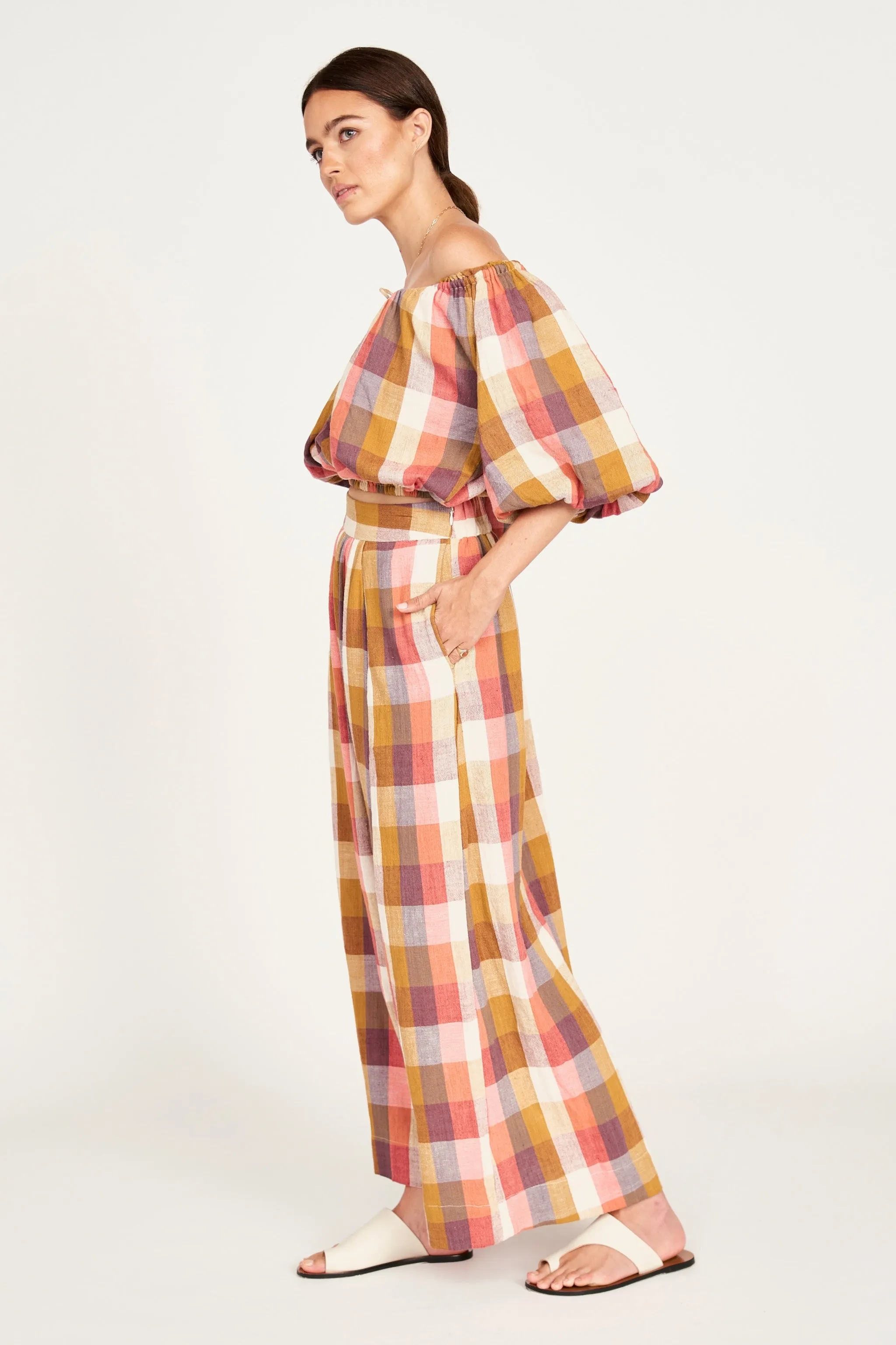 Marion Skirt in Sunset Plaid sold by Mirth product image thumbnail 5