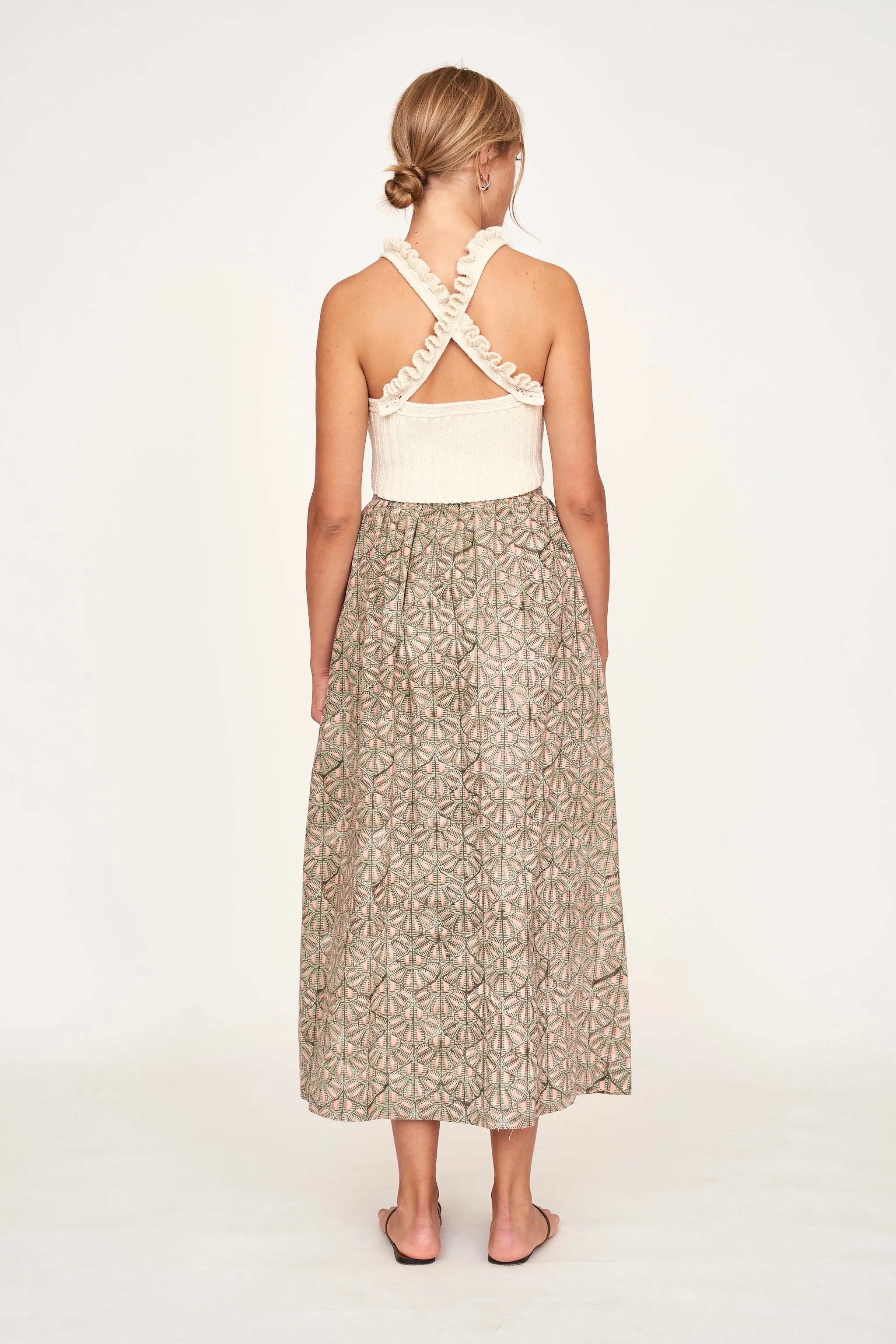 Marion Skirt in Trellis in Petal sold by Mirth product image thumbnail 5