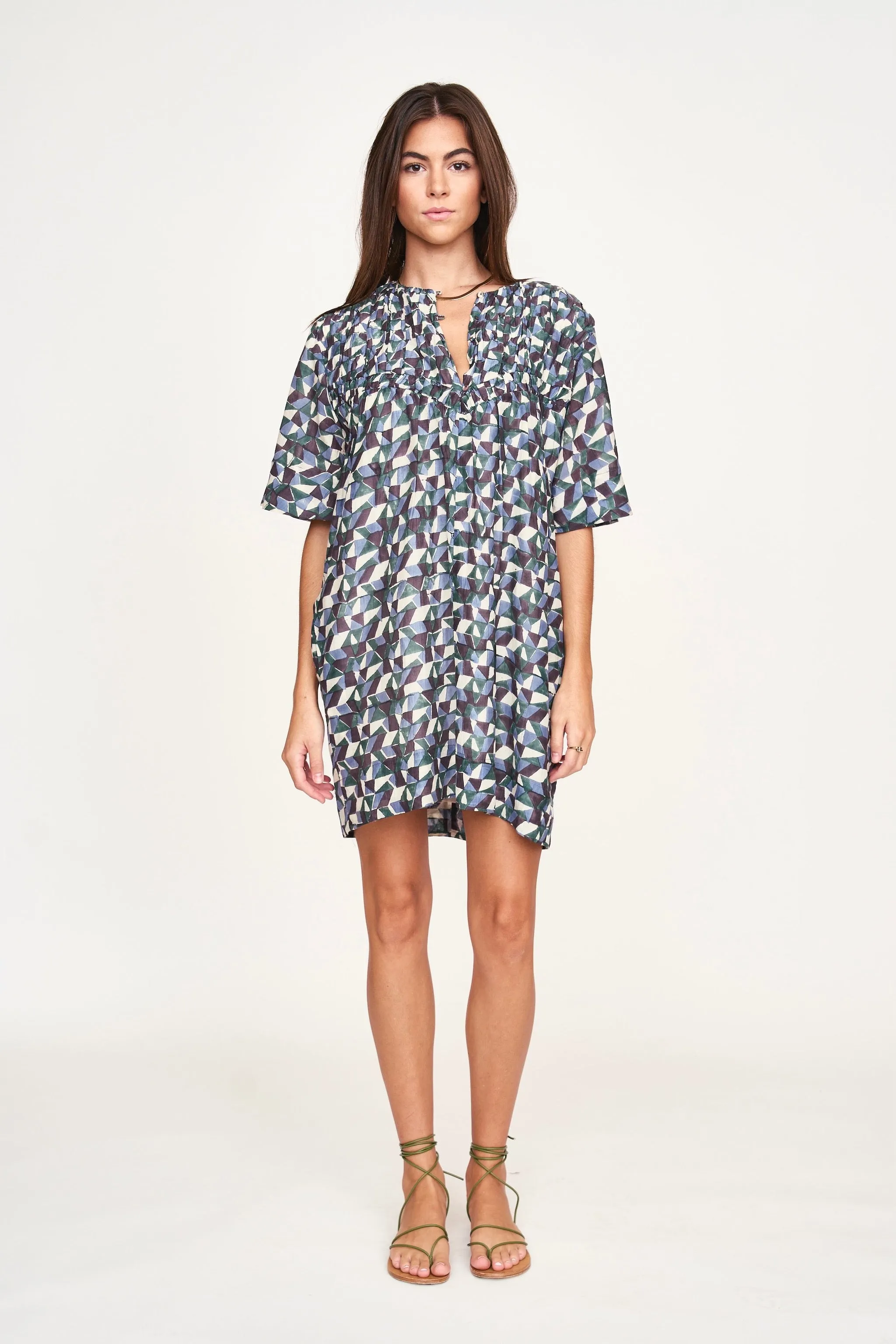 Marrakesh Dress in Seaglass in Aegean sold by Mirth