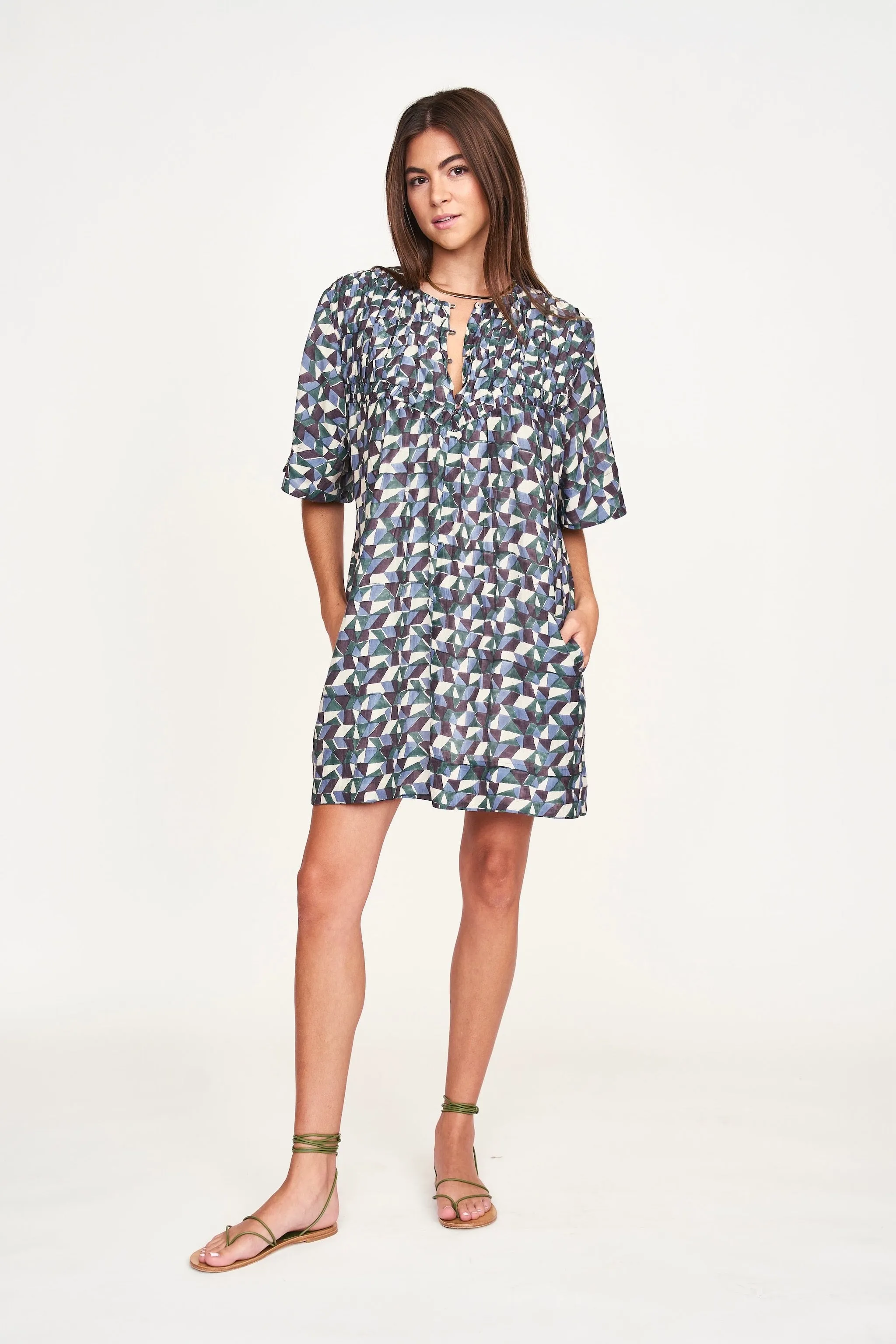 Marrakesh Dress in Seaglass in Aegean sold by Mirth product image thumbnail 2