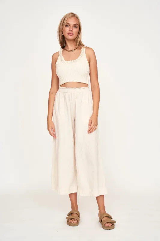 Mirth Pant in Oatmeal sold by Mirth