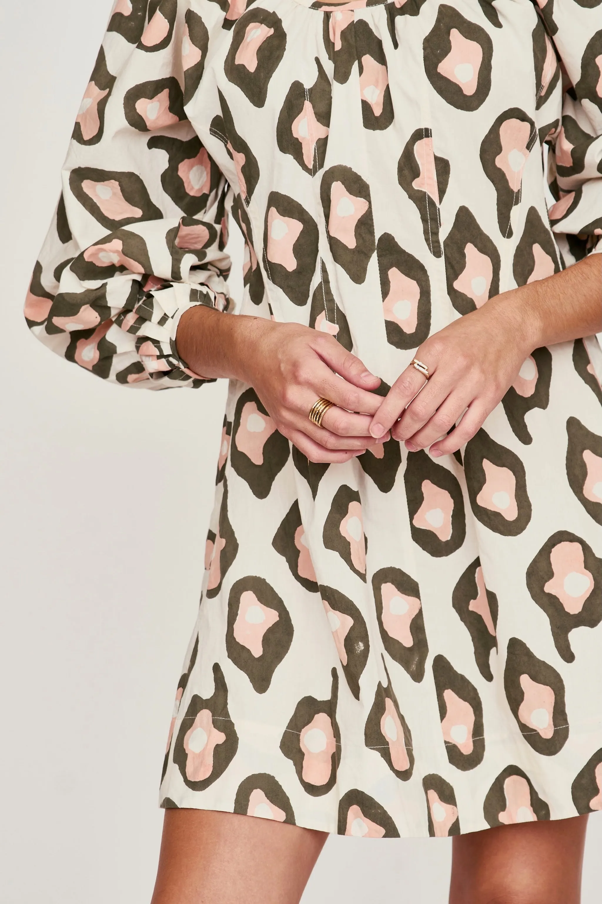 Naxos Dress in Oyster Print sold by Mirth product image thumbnail 4