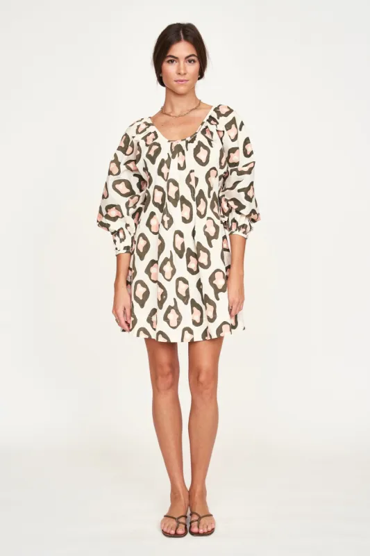 Naxos Dress in Oyster Print made by Mirth