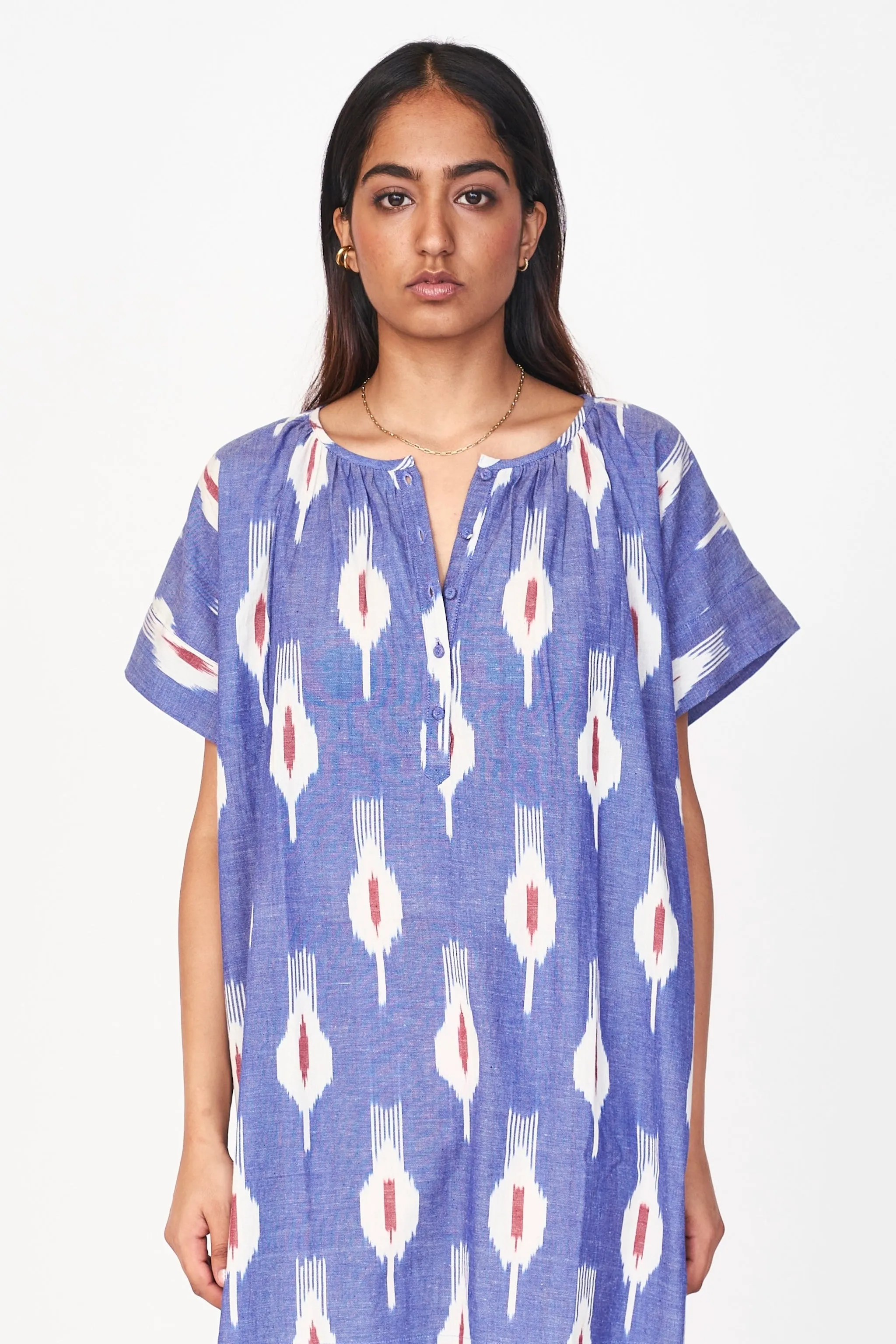 Night Dress in Nautical Ikat sold by Mirth product image thumbnail 3