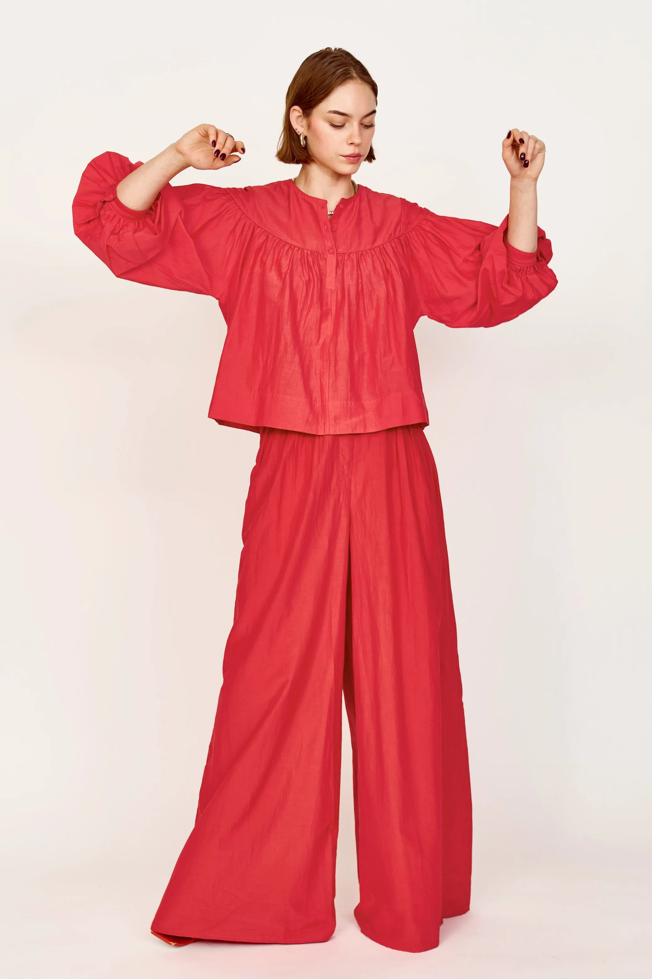 Oslo Blouse in Red sold by Mirth product image thumbnail 3