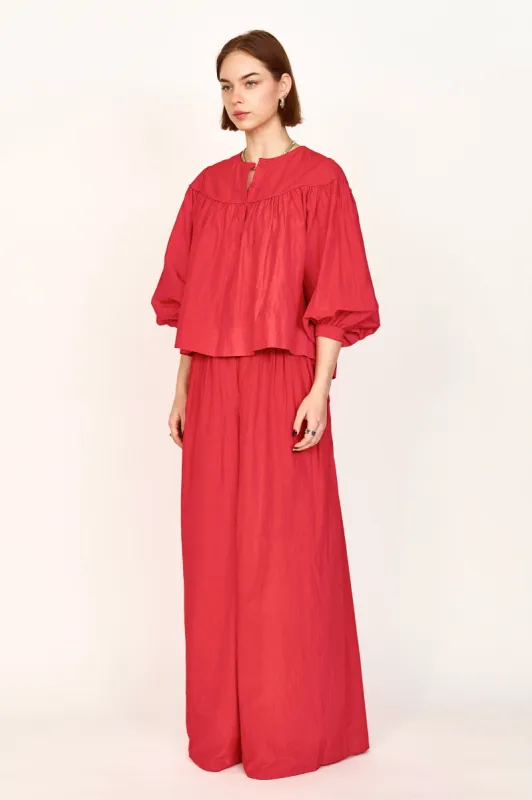 Oslo Blouse in Red sold by Mirth