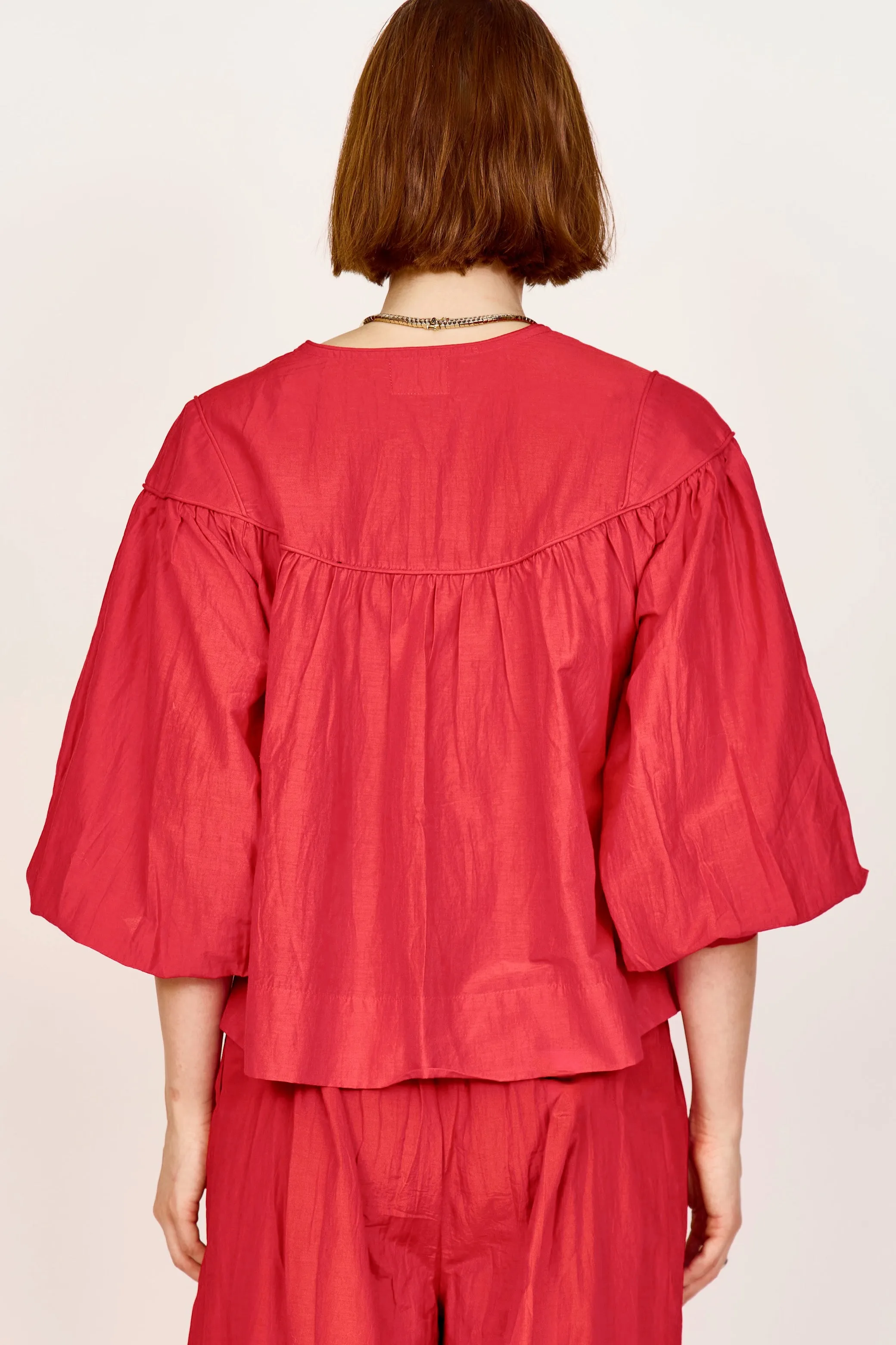 Oslo Blouse in Red sold by Mirth product image thumbnail 4