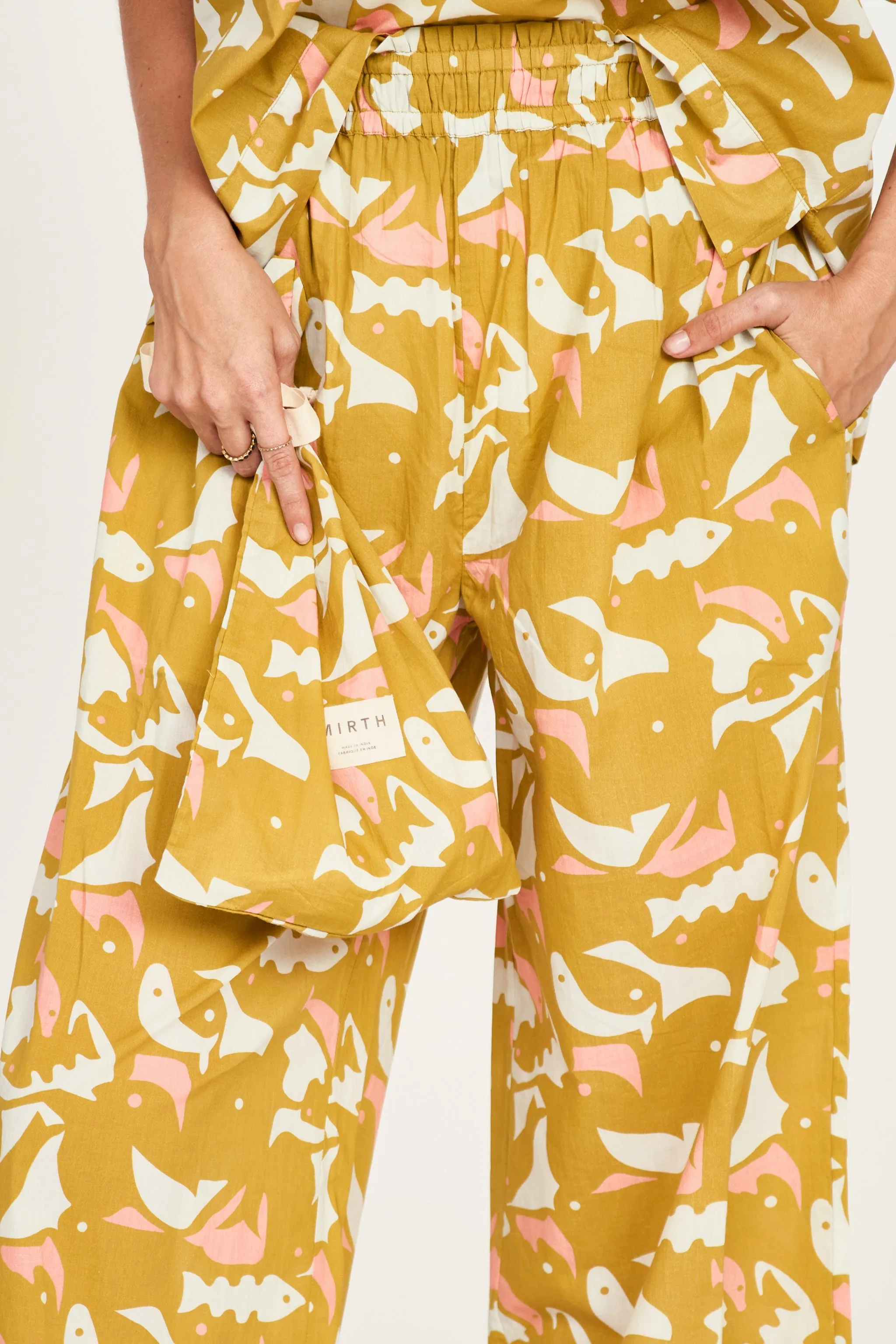 Pajama Pant Set in Canary sold by Mirth product image thumbnail 5