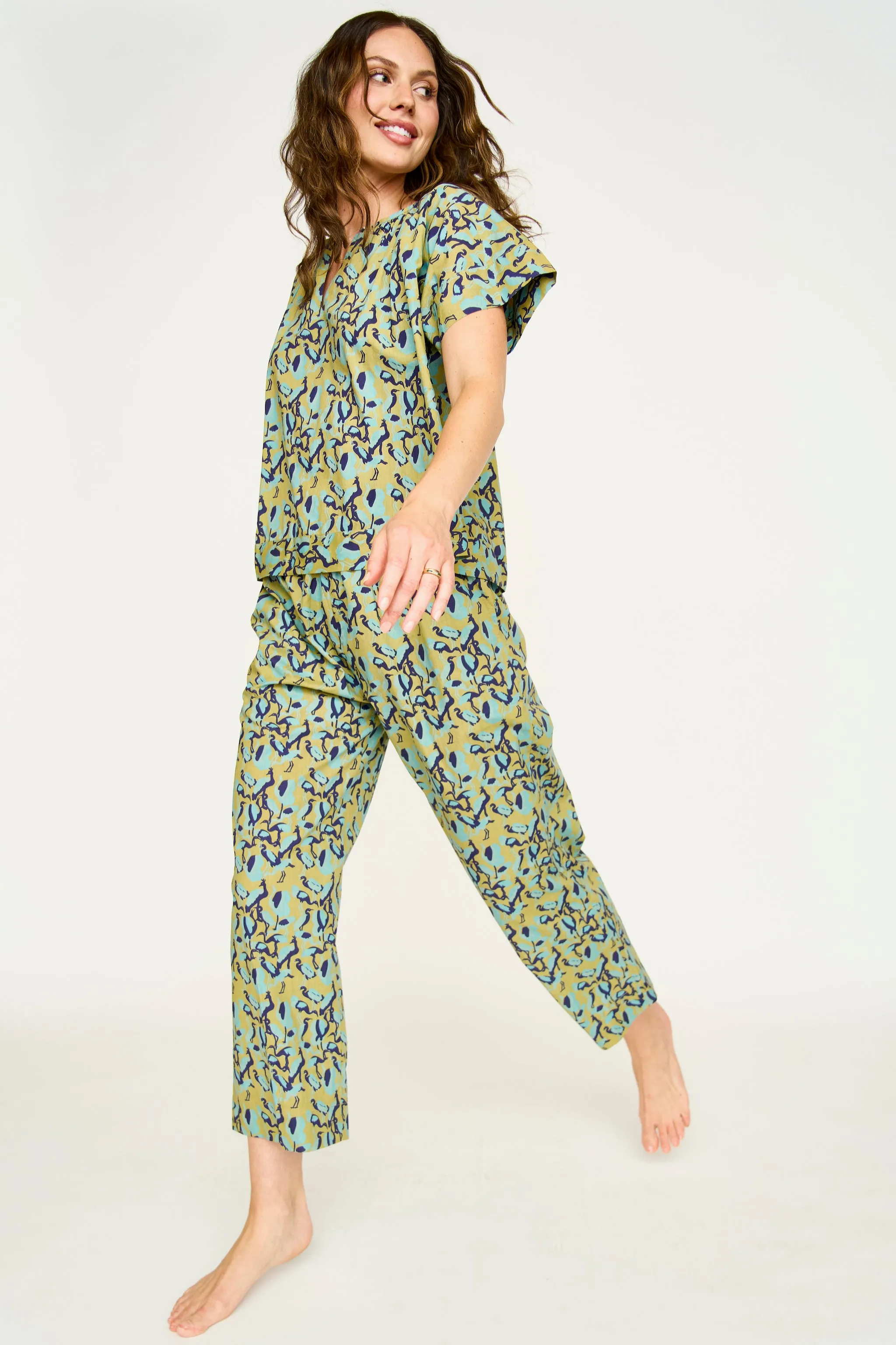 Pajama Pant Set in Seagull sold by Mirth product image thumbnail 5