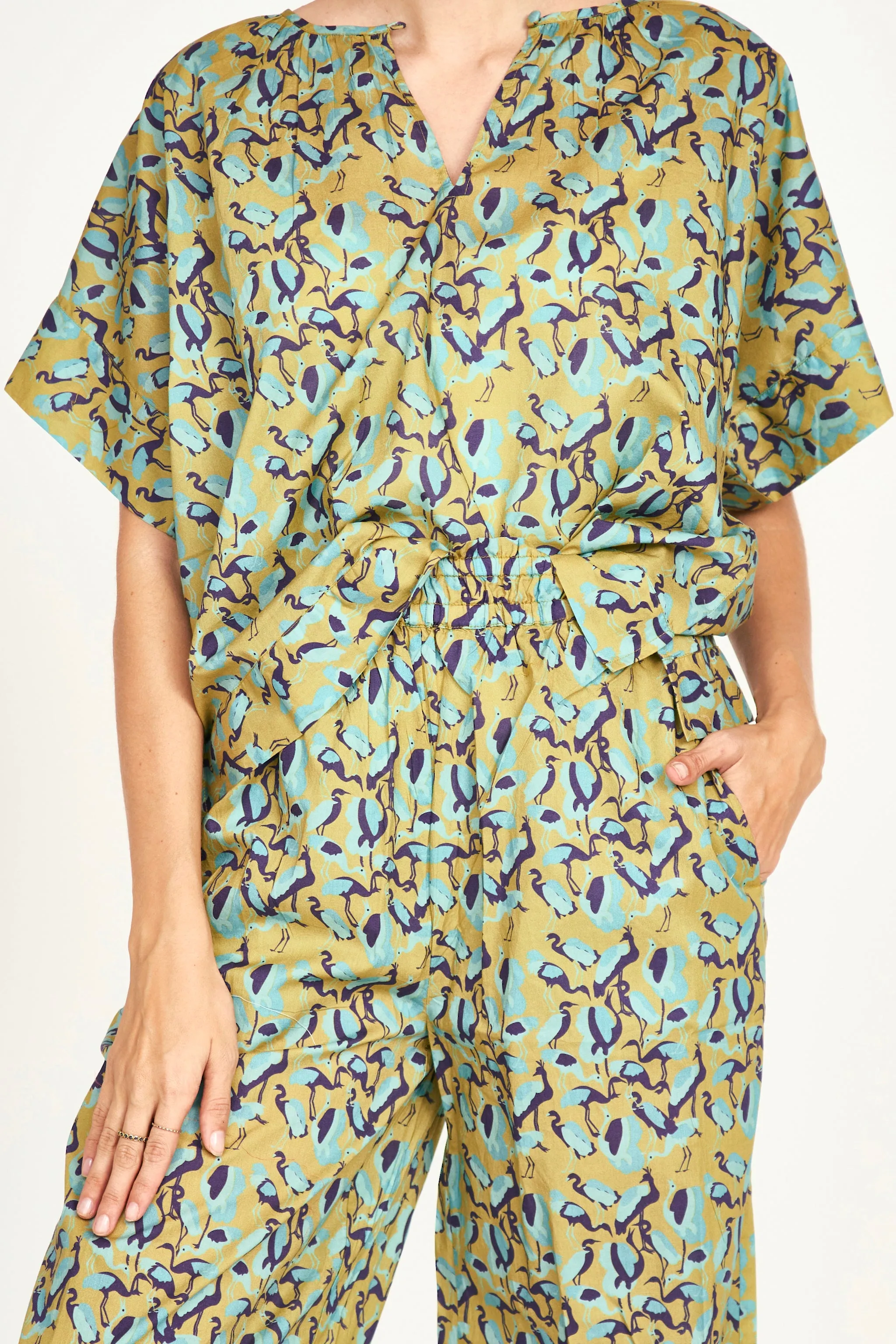 Pajama Pant Set in Seagull sold by Mirth product image thumbnail 2