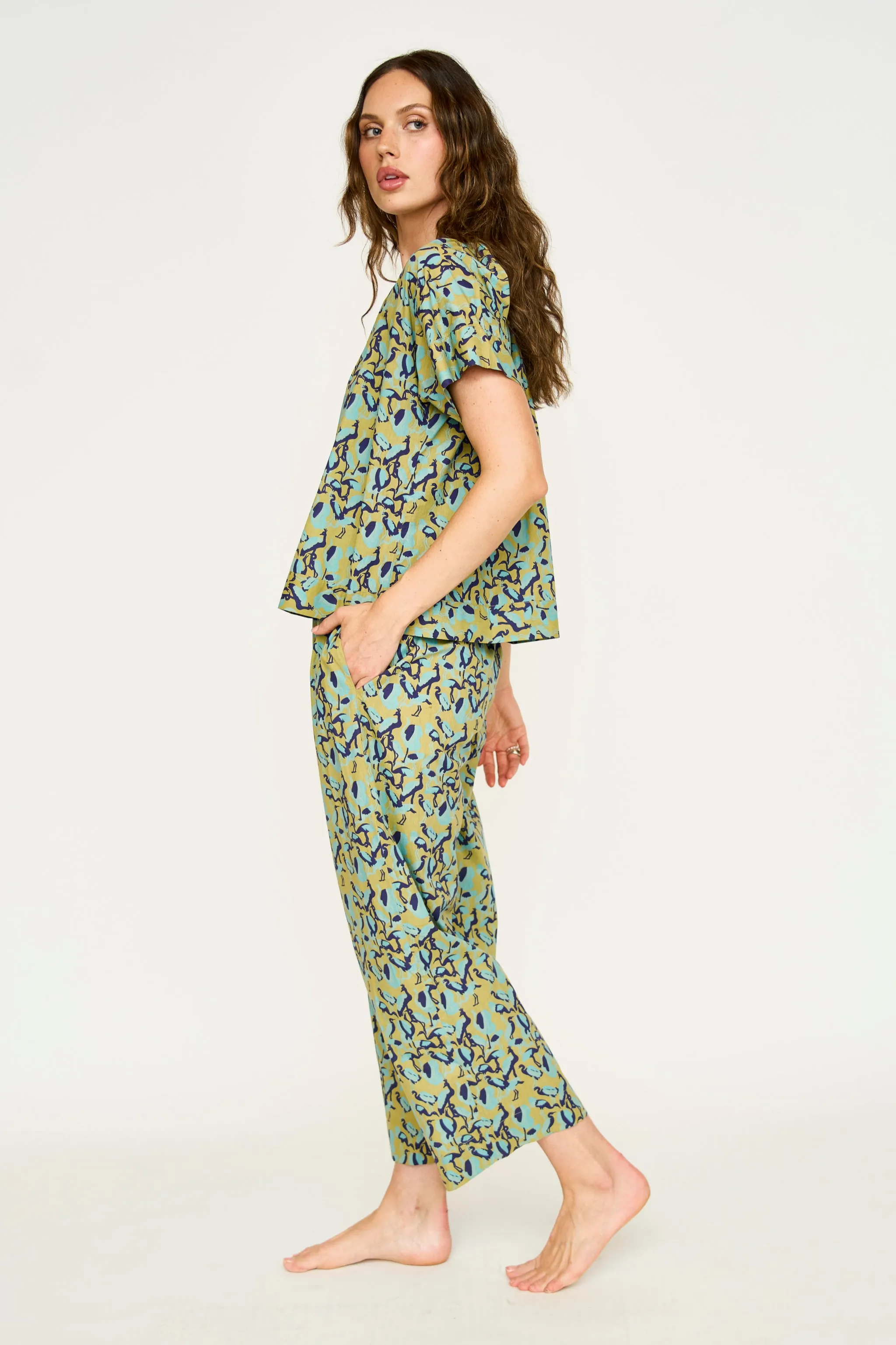 Pajama Pant Set in Seagull sold by Mirth product image thumbnail 3