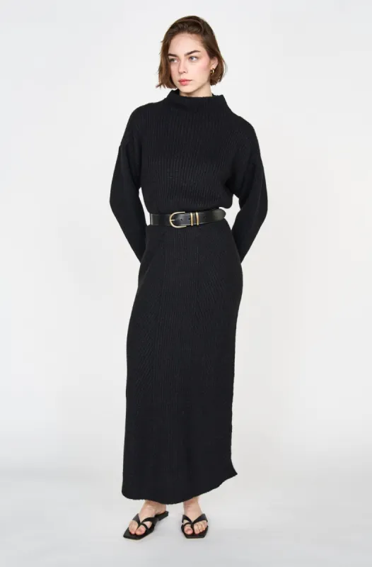 Pichu Pichu Sweater Dress in Black sold by Mirth