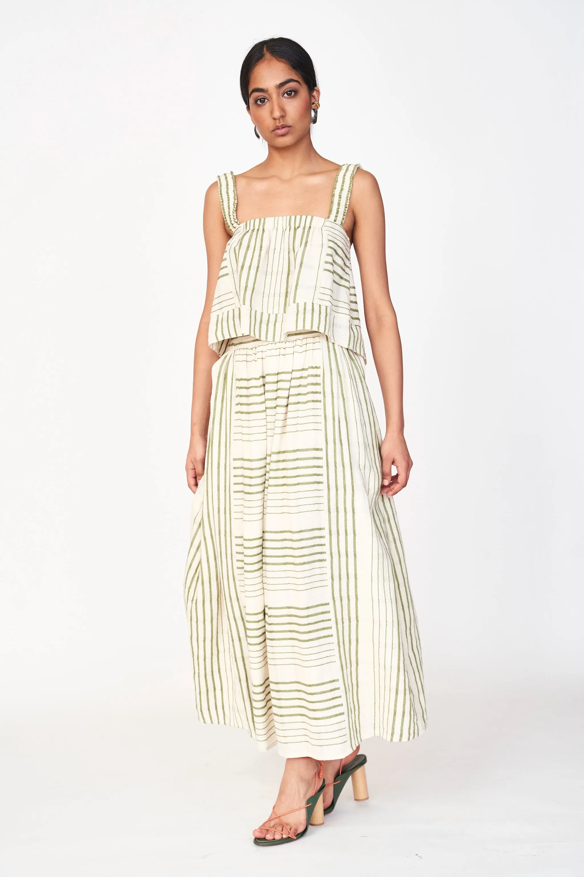 Praiano Skirt in Garden Stripe sold by Mirth product image thumbnail 3