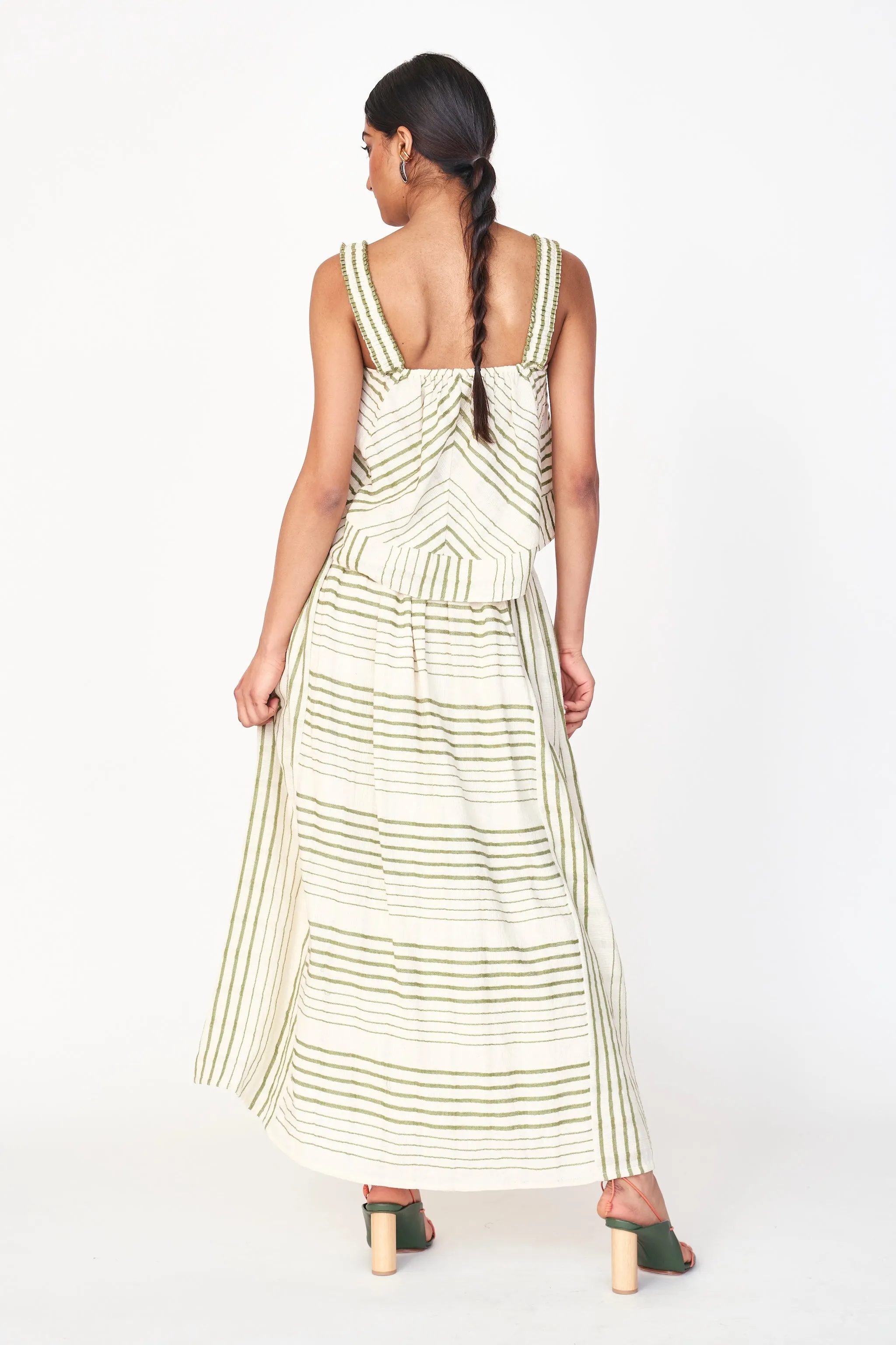 Praiano Skirt in Garden Stripe sold by Mirth product image thumbnail 5