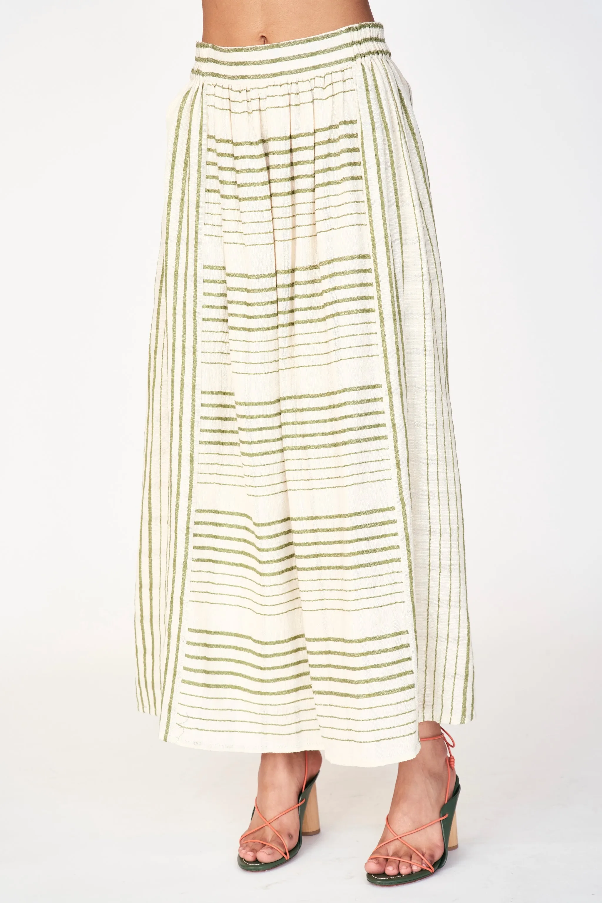 Praiano Skirt in Garden Stripe sold by Mirth product image thumbnail 2