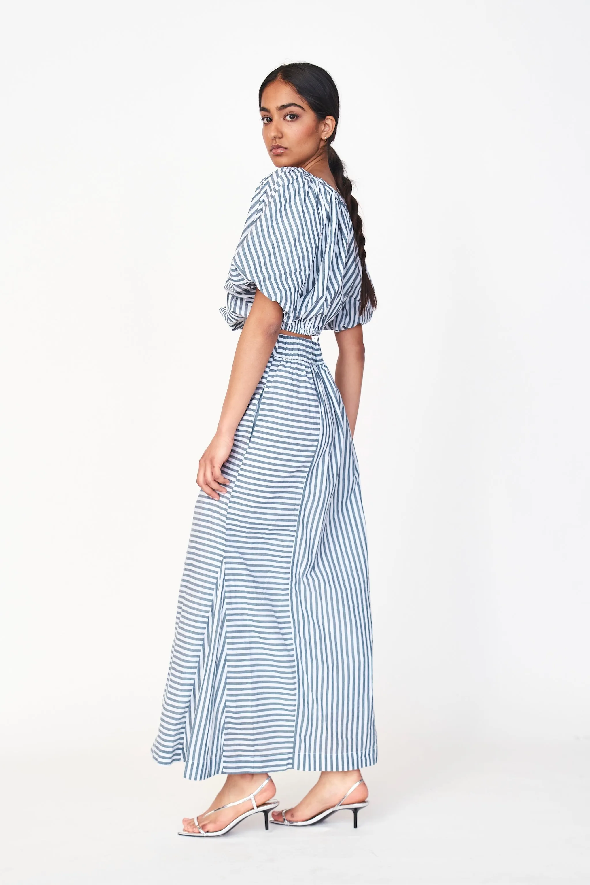 Praiano Skirt in Ocean Stripe sold by Mirth product image thumbnail 2
