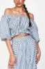 Praiano Skirt in Ocean Stripe sold by Mirth