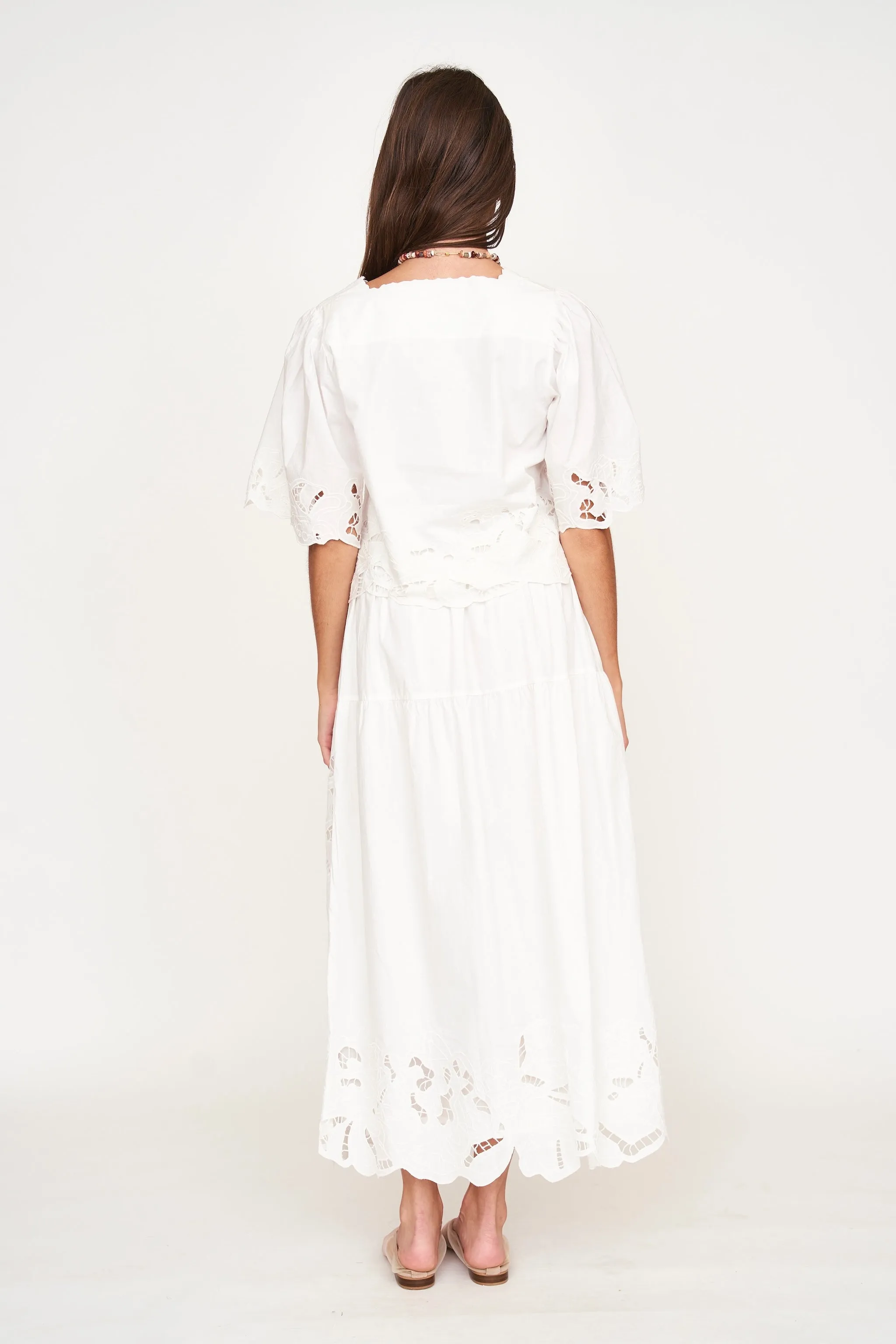 Provence Cutwork Top in White sold by Mirth product image thumbnail 5