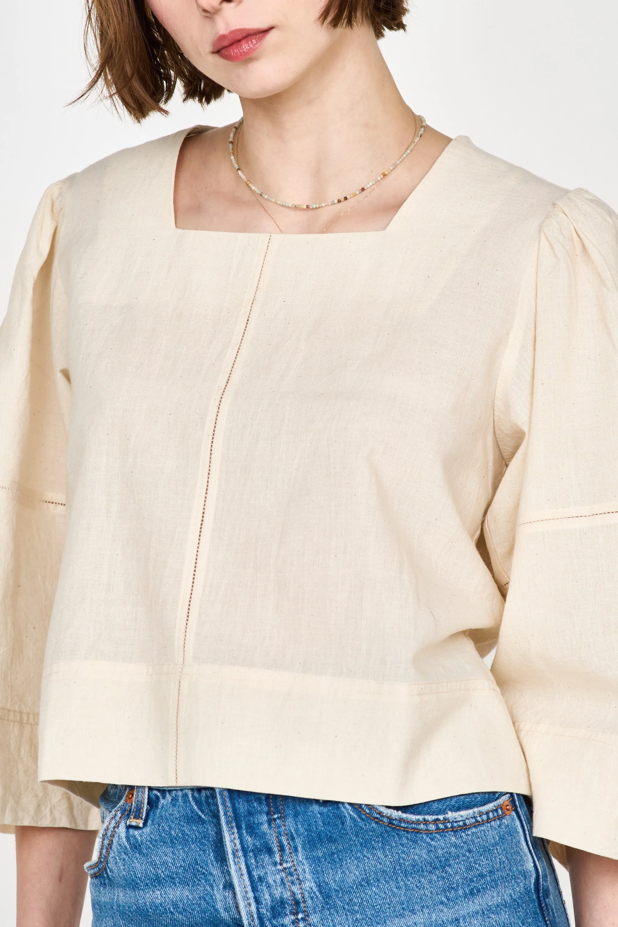 Provence Top in Ecru sold by Mirth product image thumbnail 2