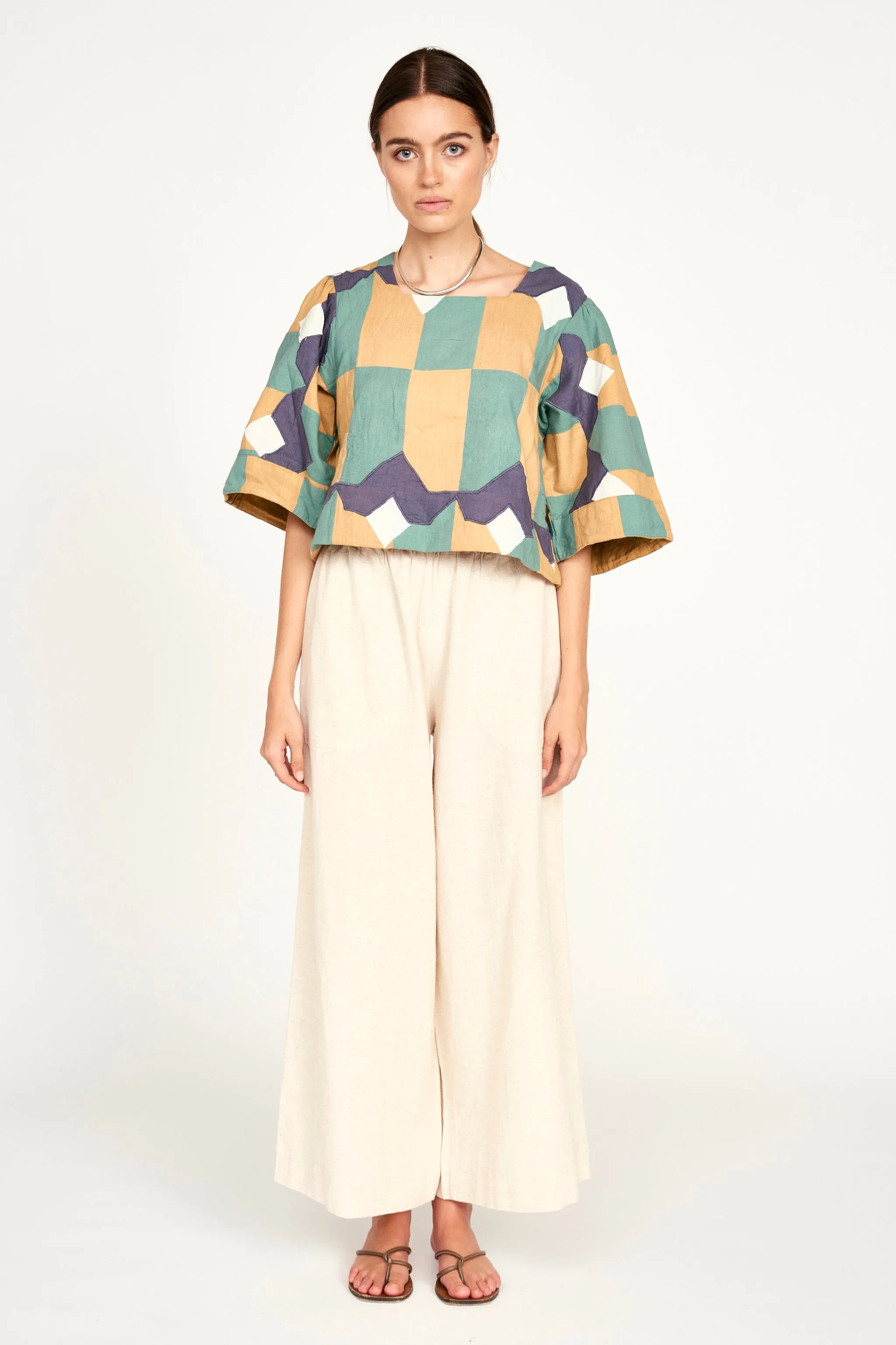 Provence Top in Teal Origami sold by Mirth product image thumbnail 5