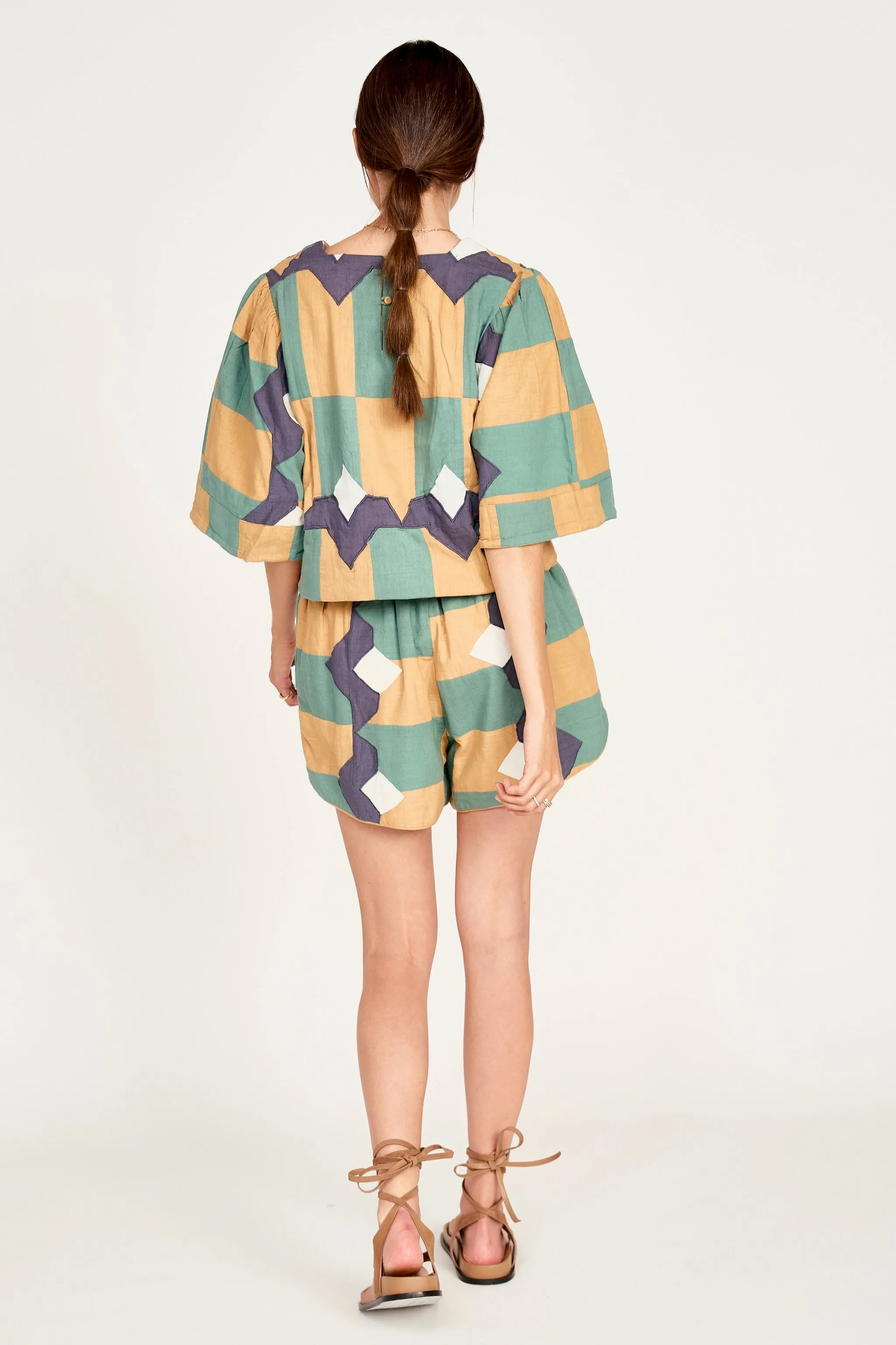 Provence Top in Teal Origami sold by Mirth product image thumbnail 4