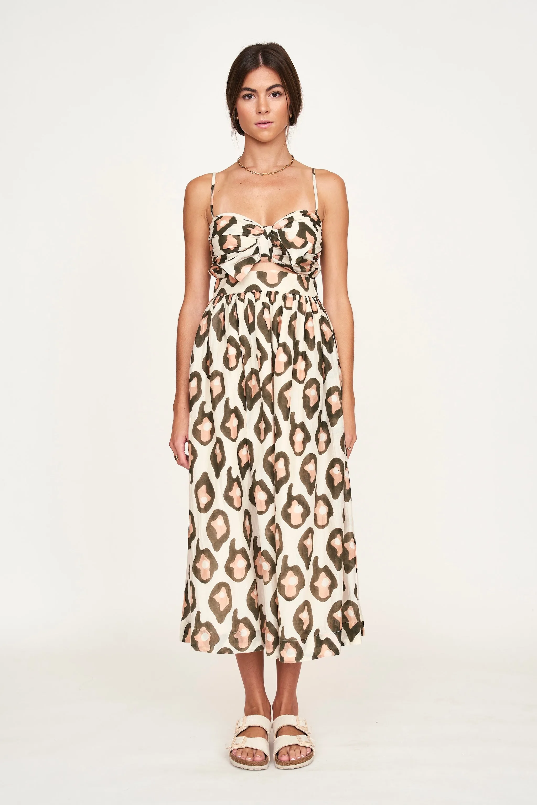 Providence Dress in Oyster Print sold by Mirth