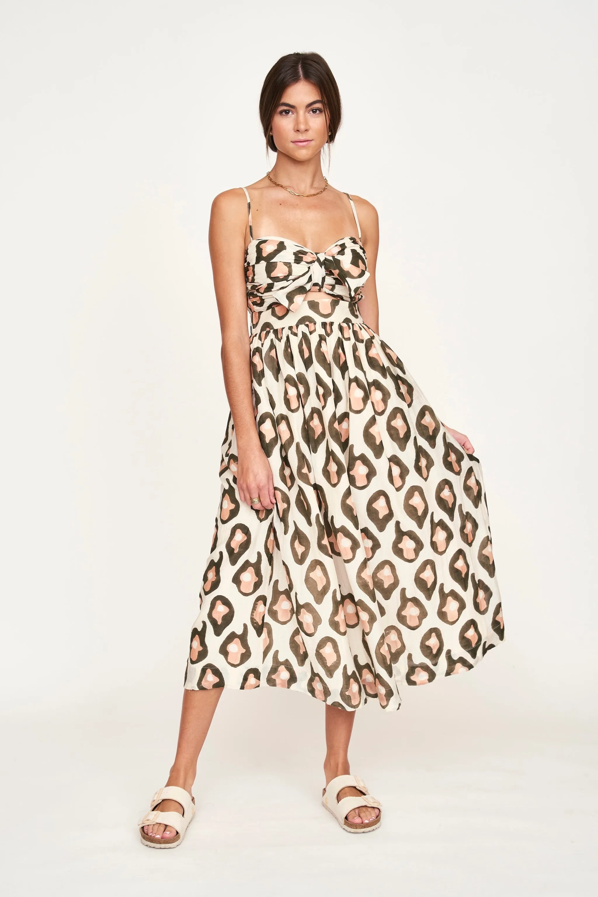 Providence Dress in Oyster Print sold by Mirth product image thumbnail 3