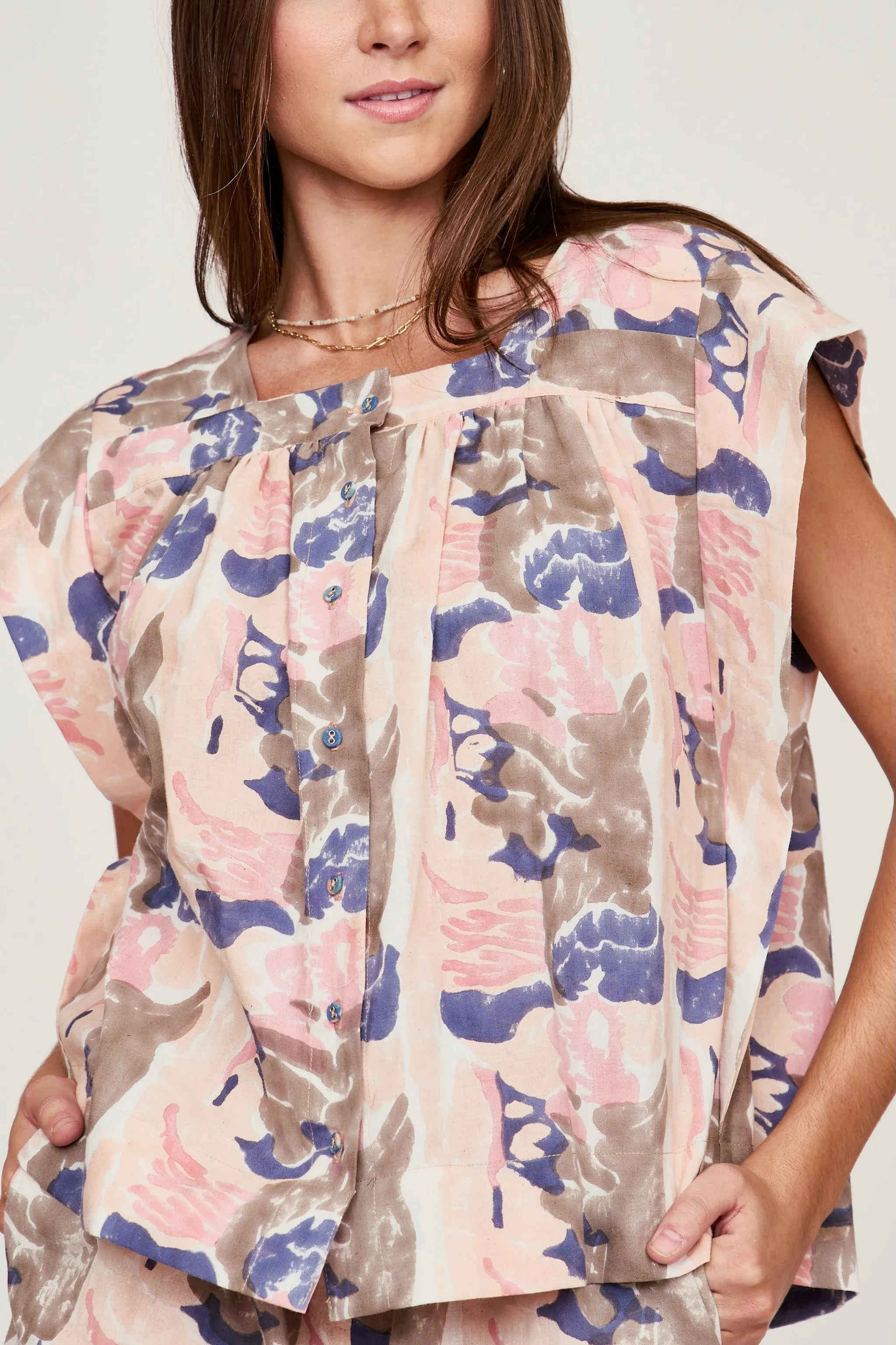 Pueblo Top in Reef in Shortcake sold by Mirth product image thumbnail 3