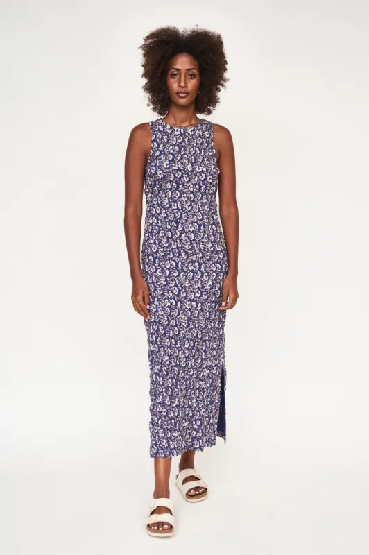 Shoreditch Smocked Tank Dress in Petunia sold by Mirth