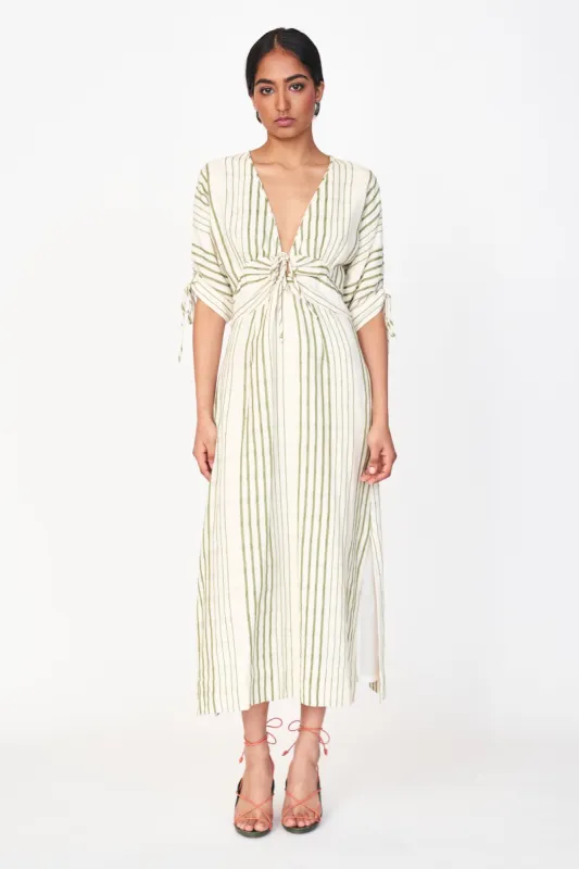 Silver Lake Dress in Garden Stripe made by Mirth