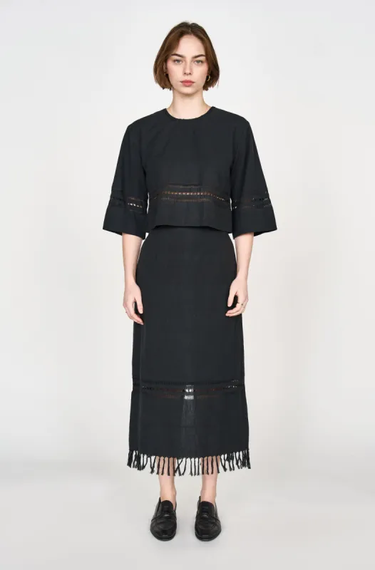 Sintra Top in Black sold by Mirth