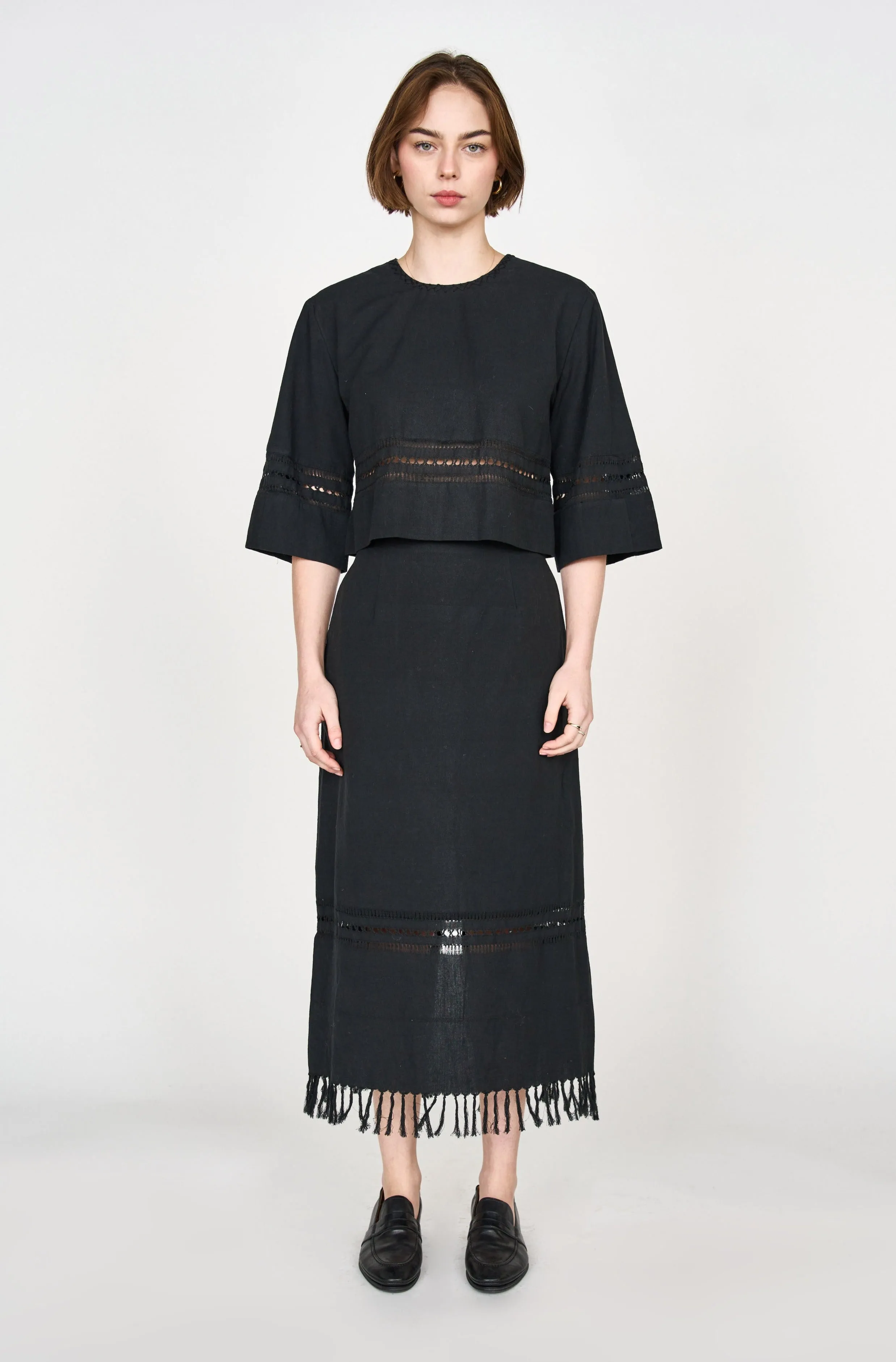 Sintra Top in Black sold by Mirth