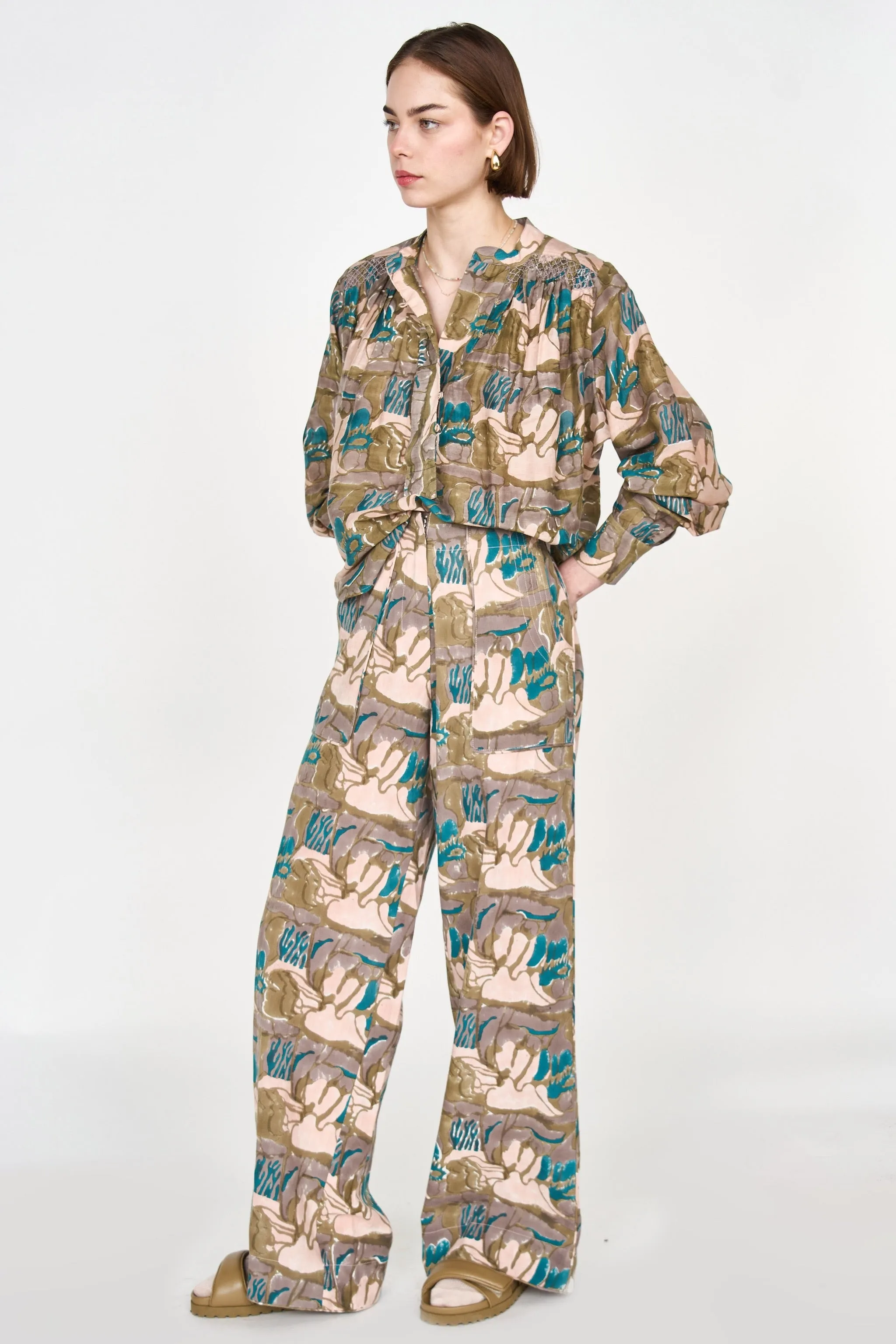 Tivot Pant in Moss Reef Print sold by Mirth product image thumbnail 4