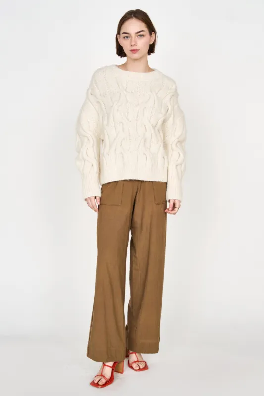 Tivot Pant in Tannin sold by Mirth
