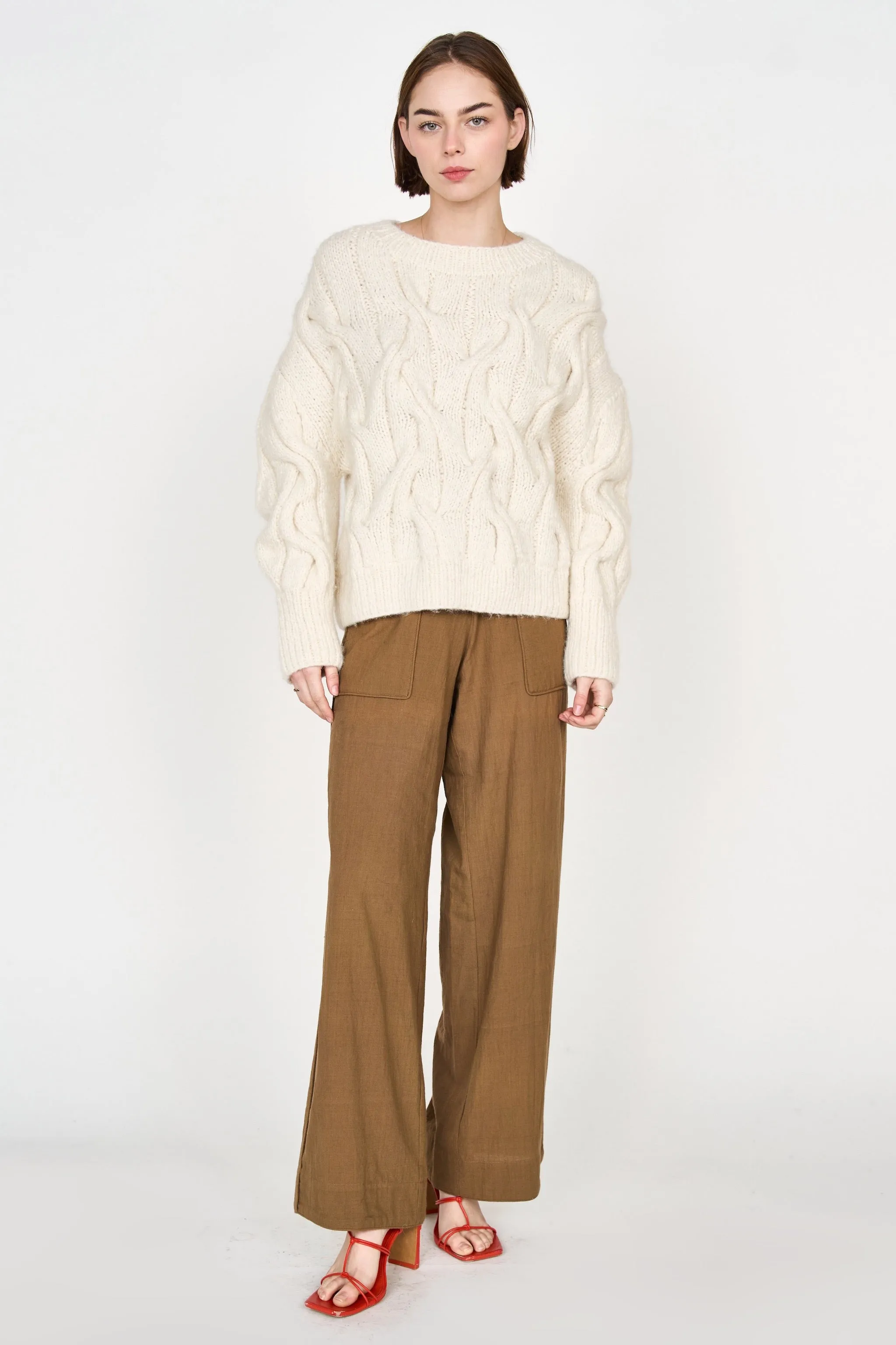 Tivot Pant in Tannin sold by Mirth