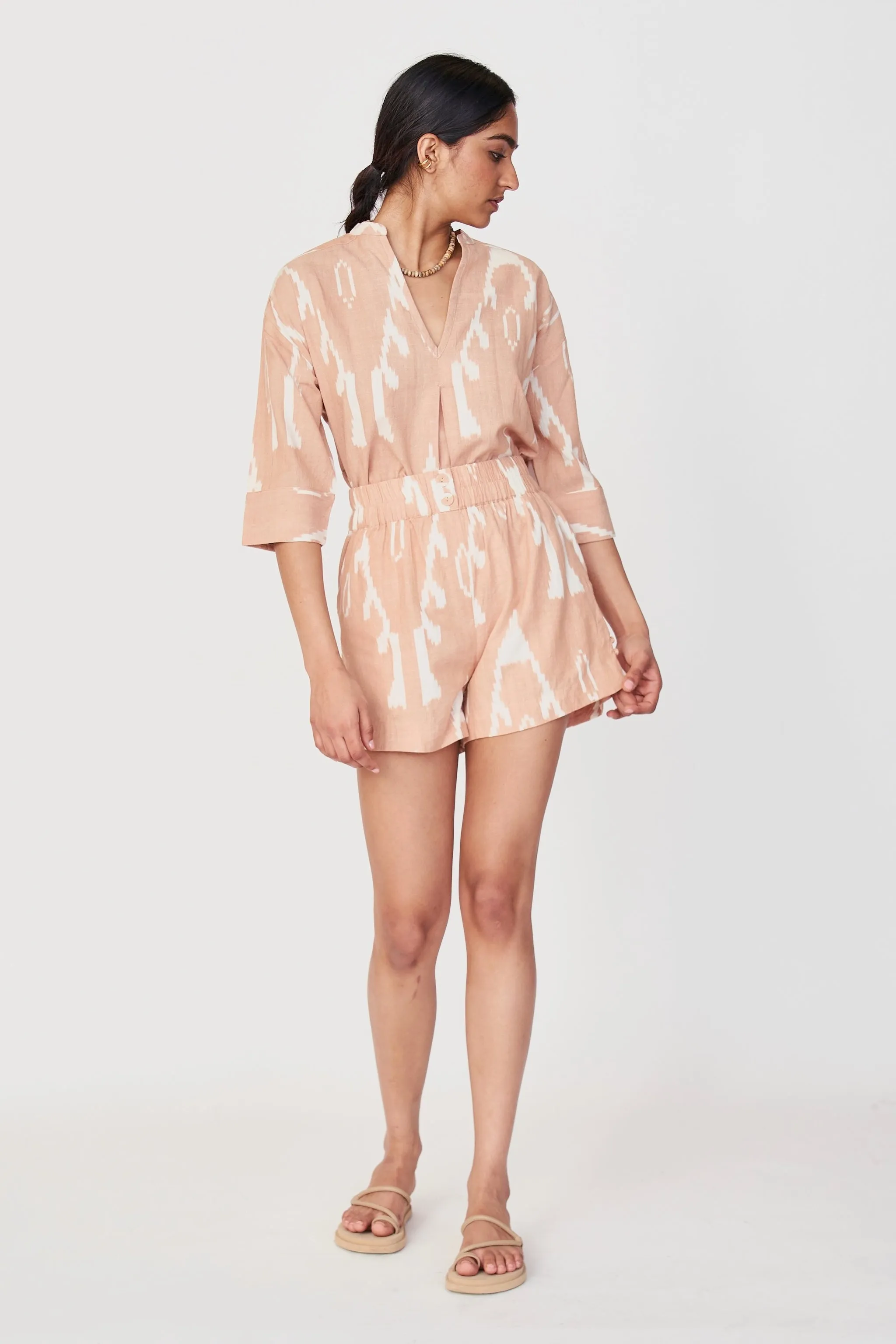 Track Shorts in Conch Ikat sold by Mirth product image thumbnail 3