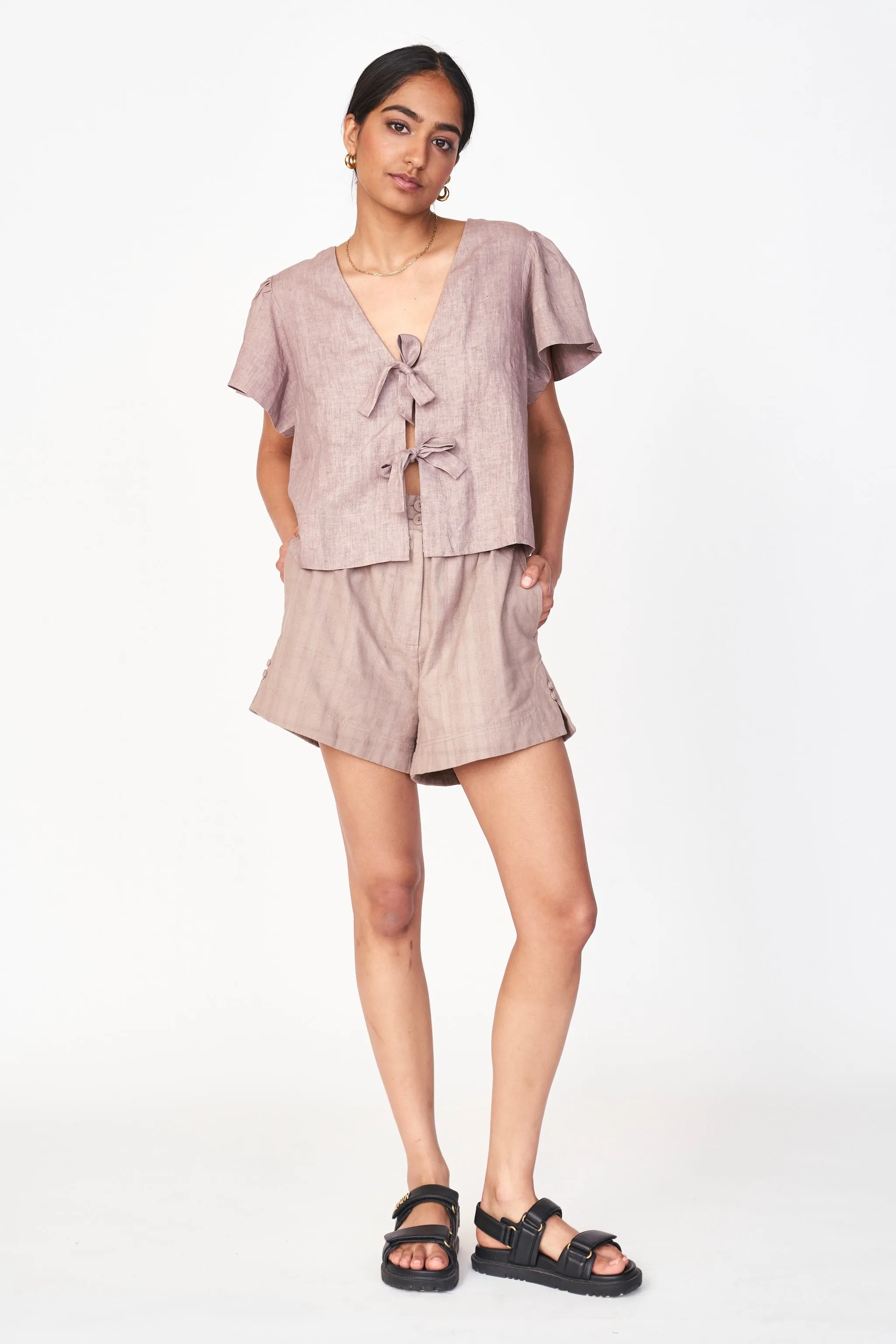 Track Short in Mushroom sold by Mirth