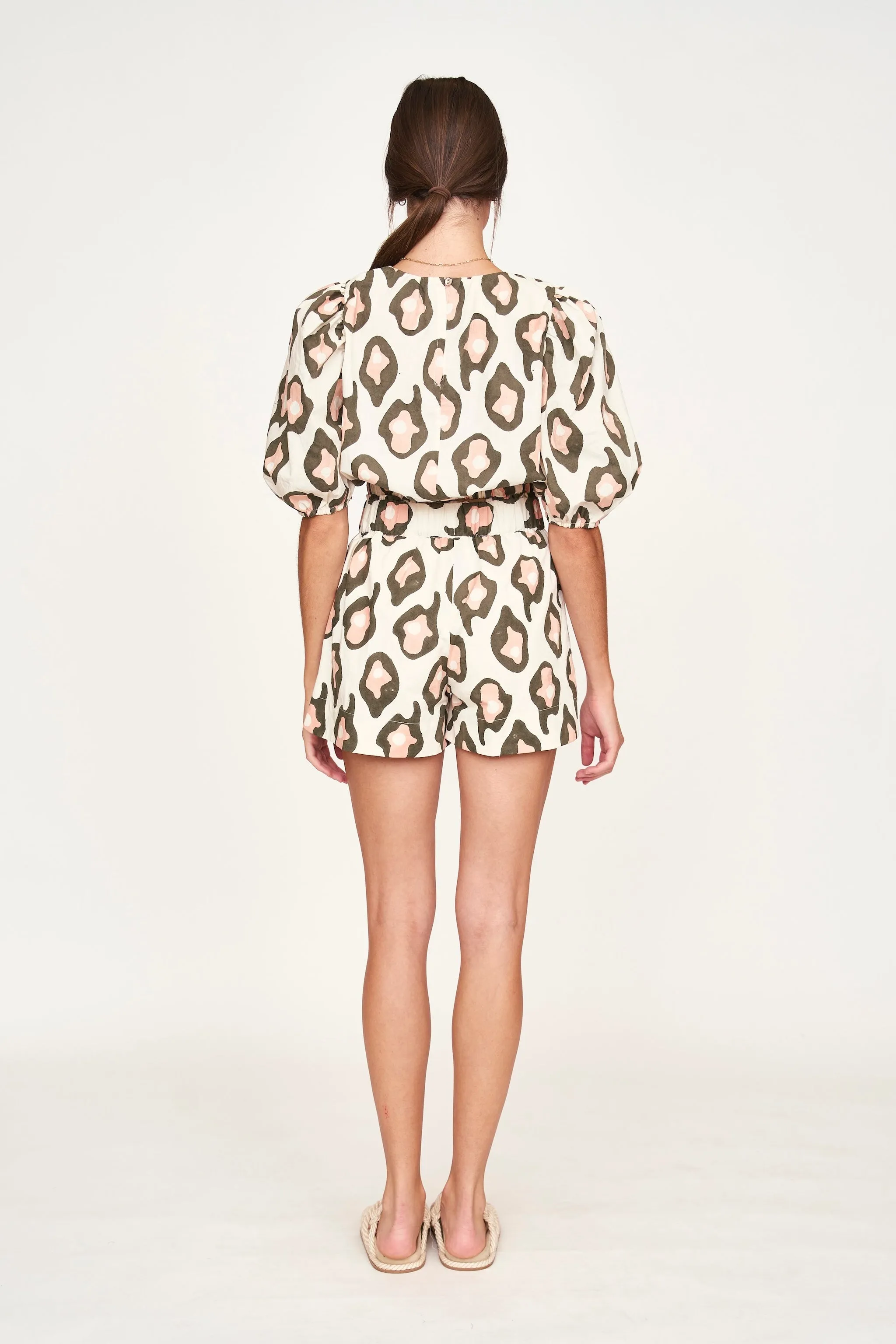 Track Short in Oyster Print sold by Mirth product image thumbnail 5