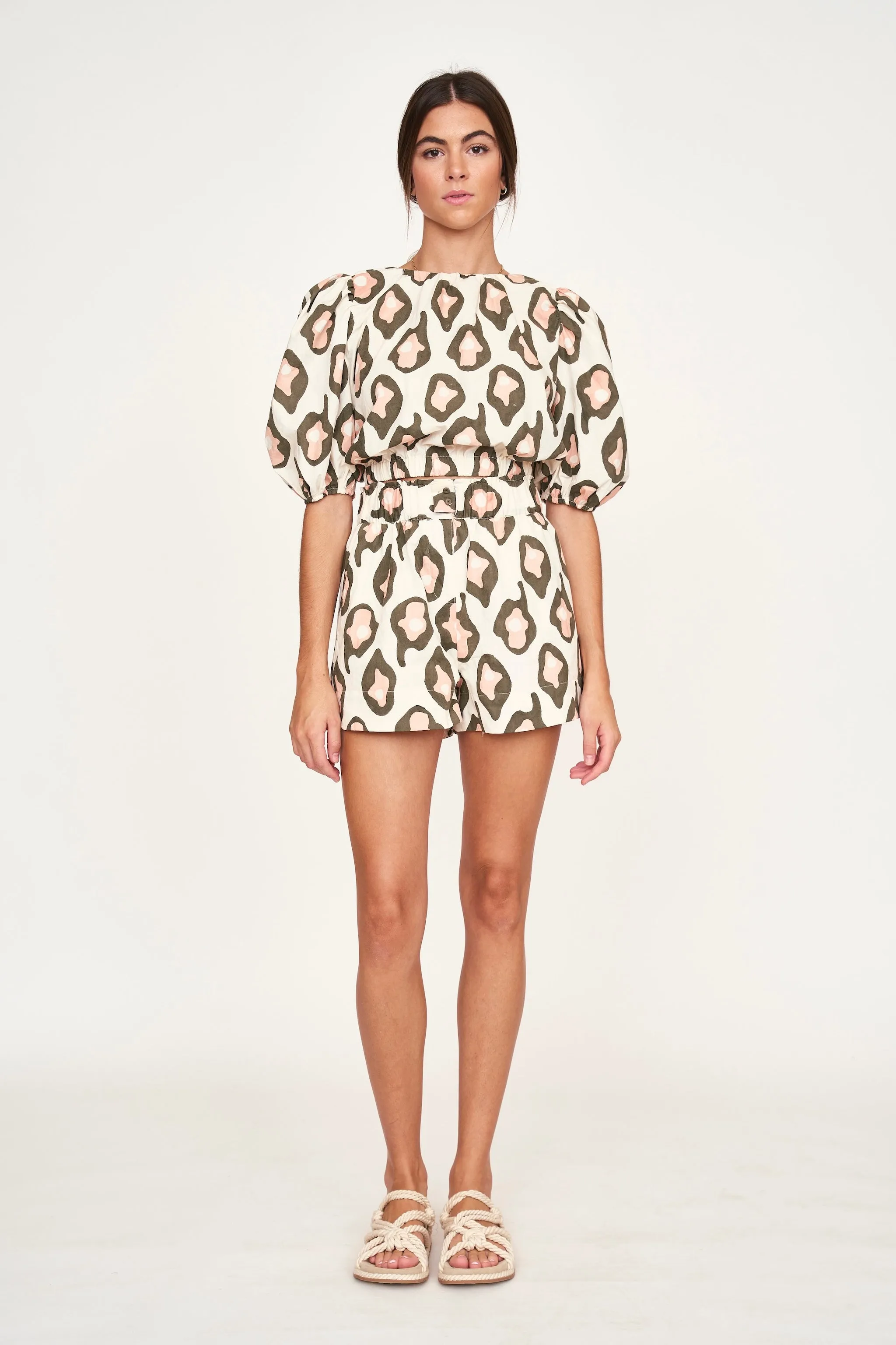 Track Short in Oyster Print sold by Mirth