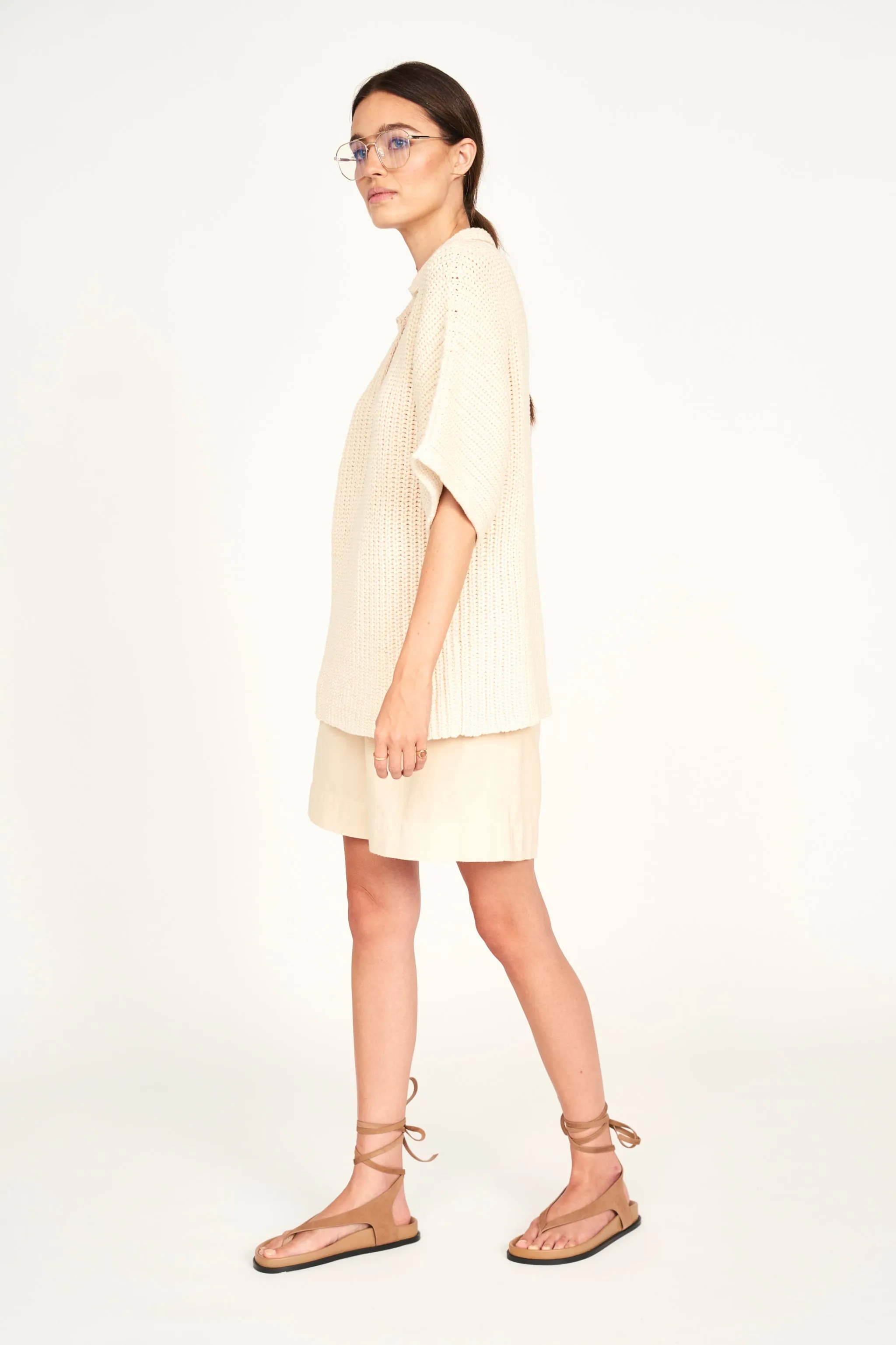 Westport Knit Top in Bone sold by Mirth product image thumbnail 5