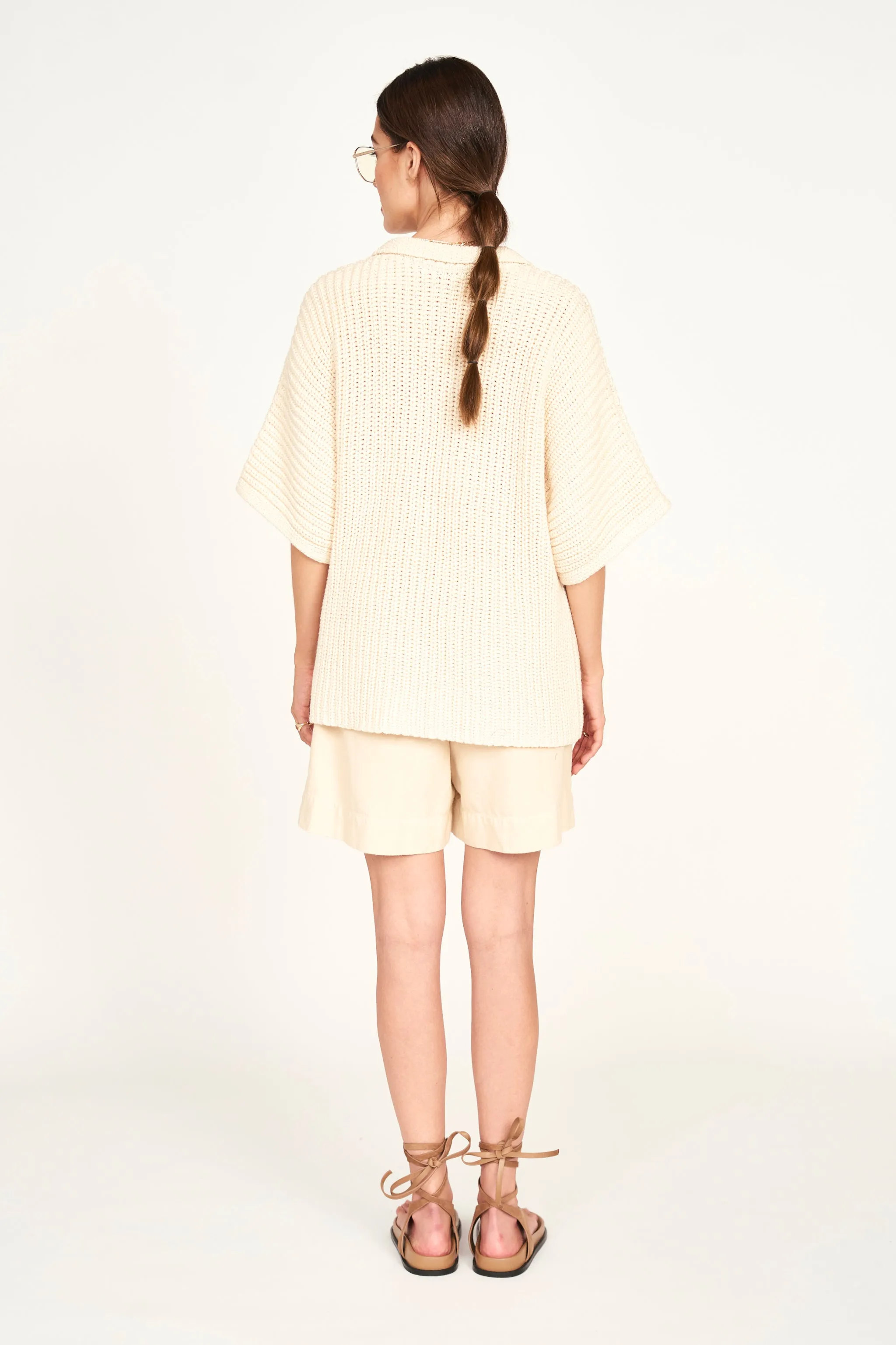 Westport Knit Top in Bone sold by Mirth product image thumbnail 4