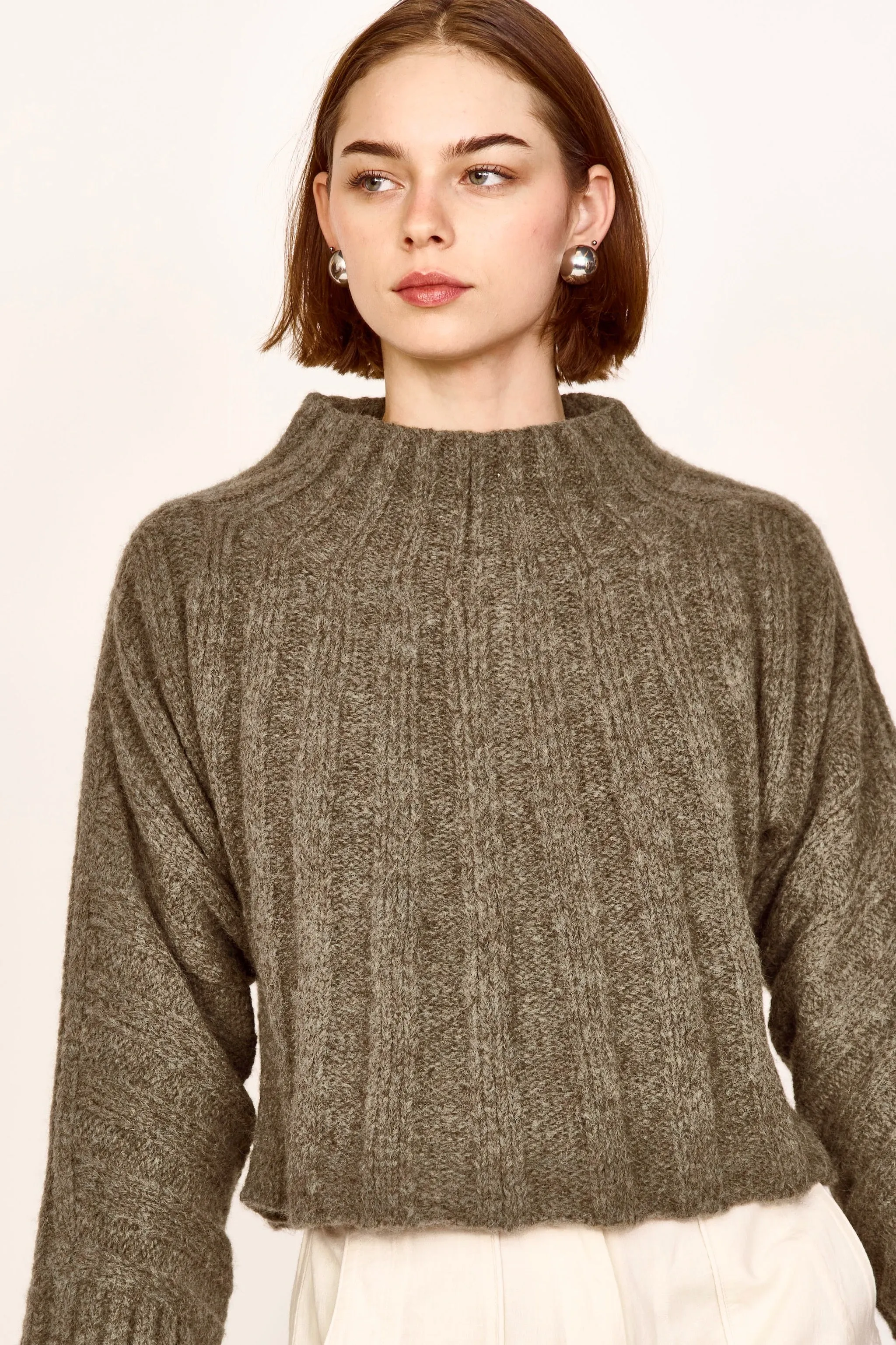 Winslow Sweater in Olive sold by Mirth product image thumbnail 4