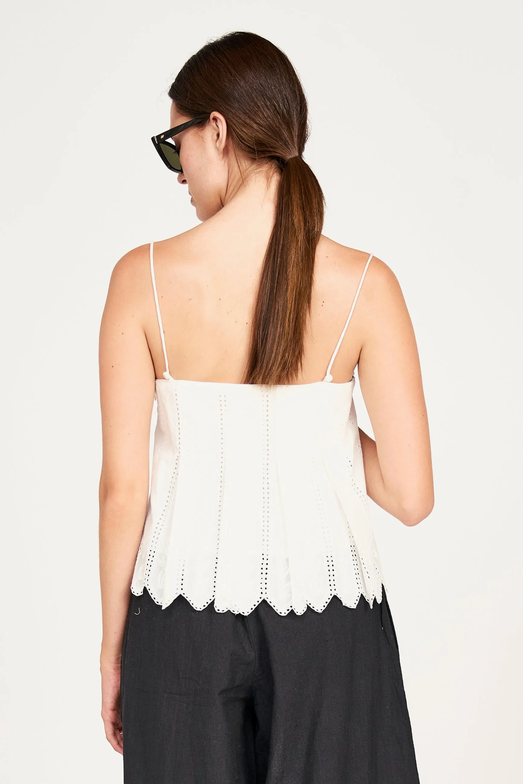 Zuma Cami in White Vine Eyelet sold by Mirth product image thumbnail 4