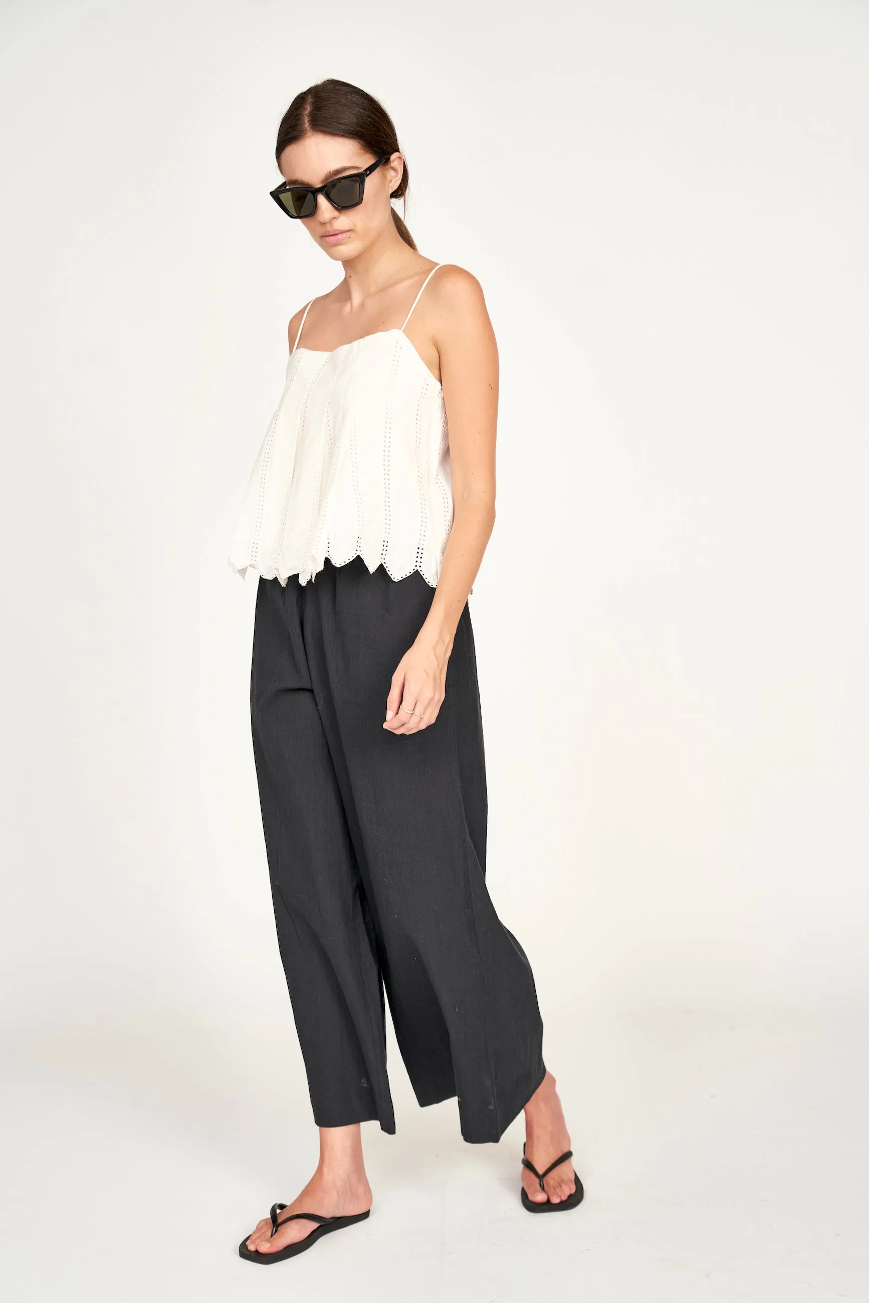 Zuma Cami in White Vine Eyelet sold by Mirth product image thumbnail 3